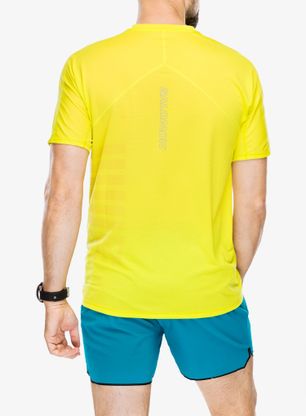 Bežecké tričko Salomon Sense Aero S/S GFX - sulphur