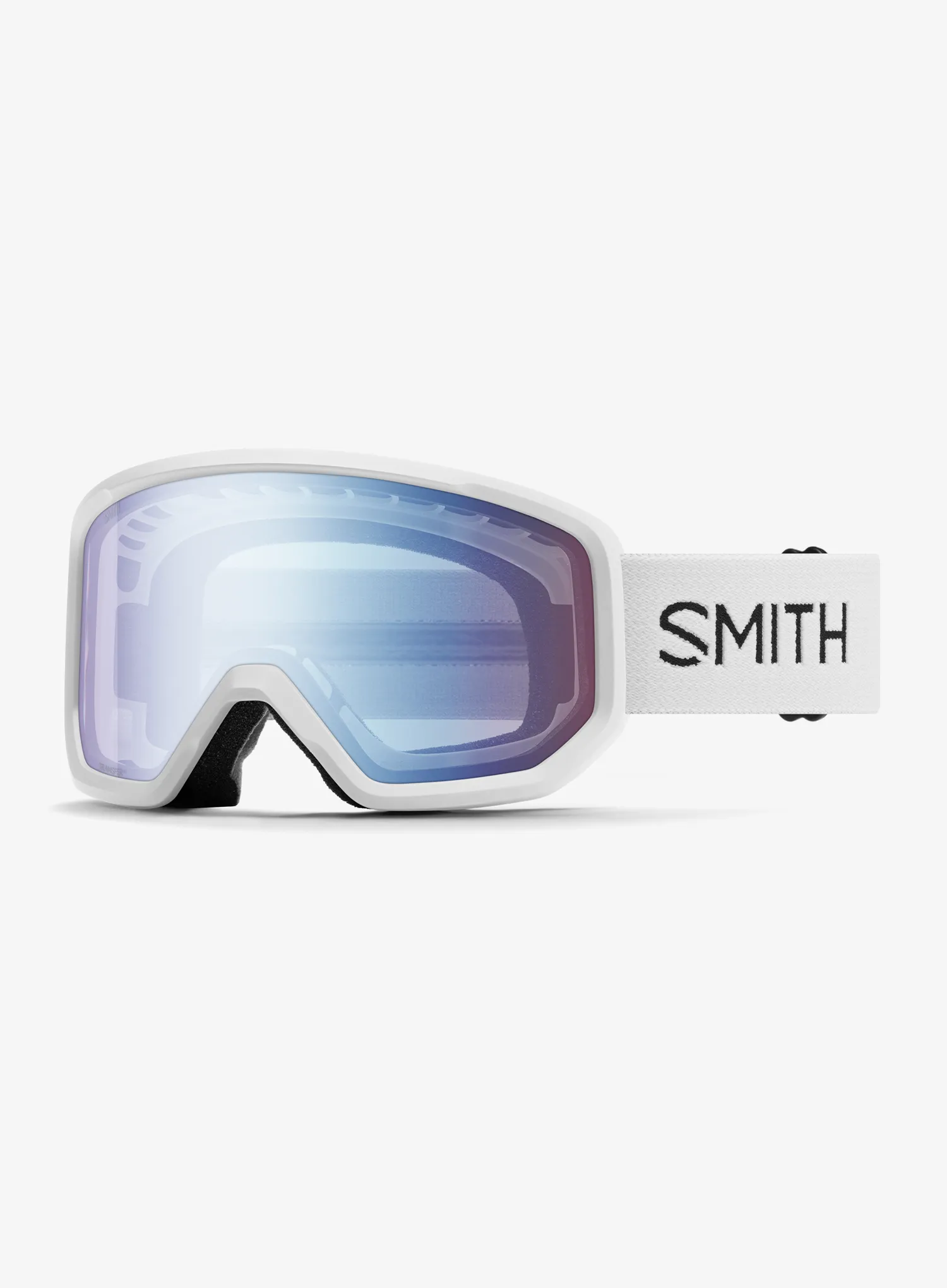 Lyžiarske okuliare Smith Transfer - white/blue sens mirror antifog
