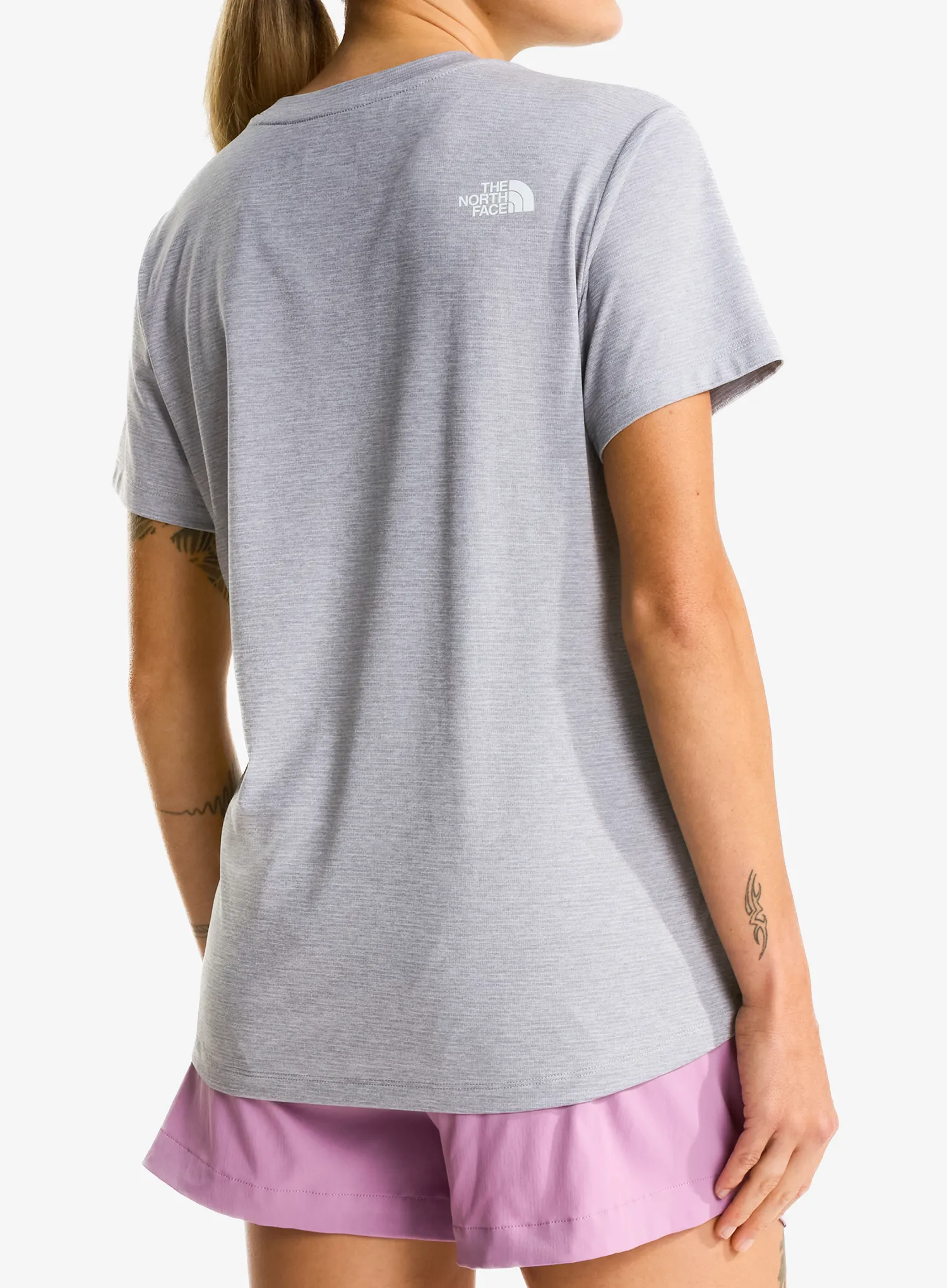 Dámske tričko The North Face Flex S/S Tee Reg - pale grey heather
