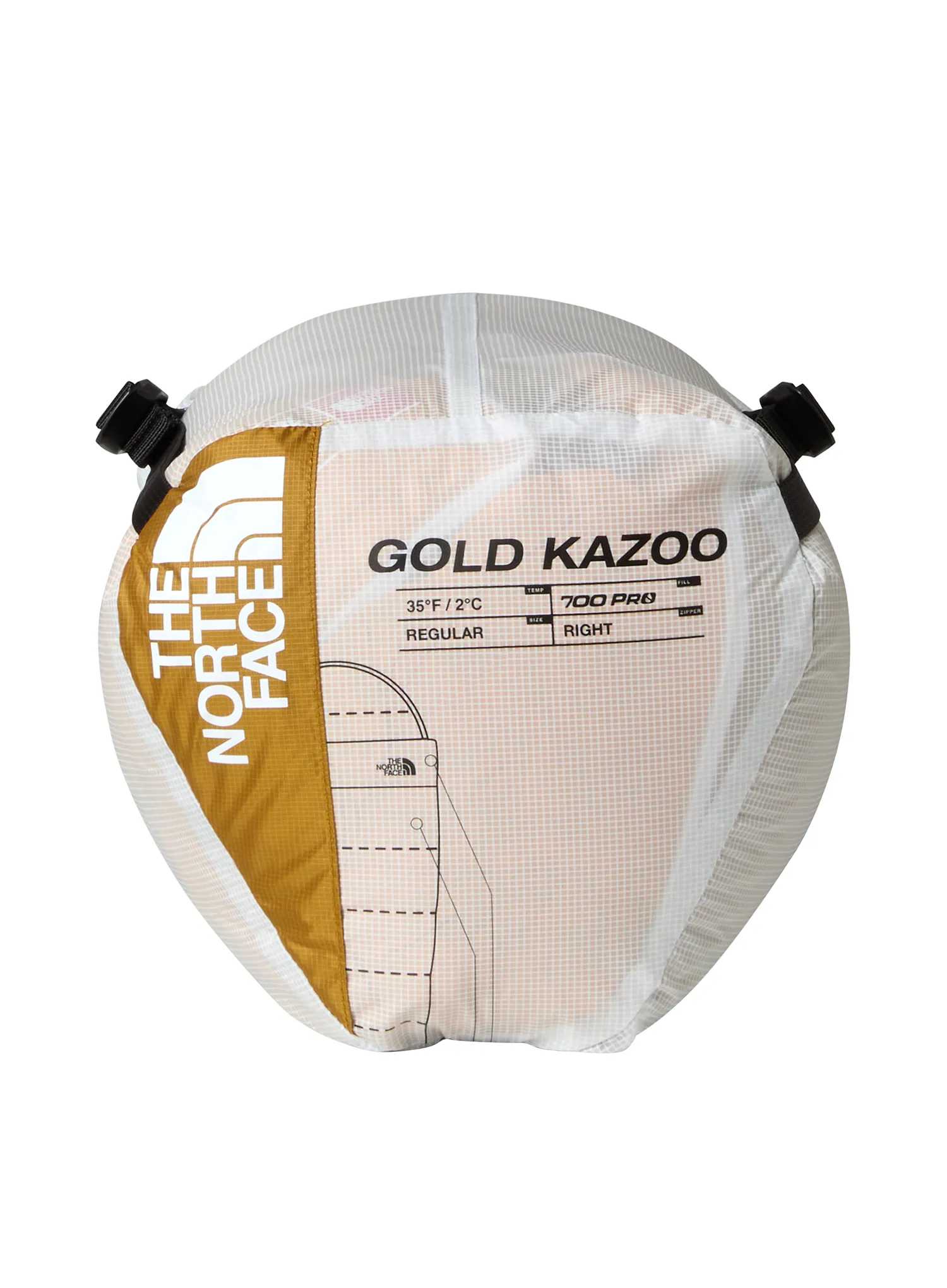 Páperový spacák The North Face Gold Kazoo Eco (198 cm) - citrine yellow/citrine yellow
