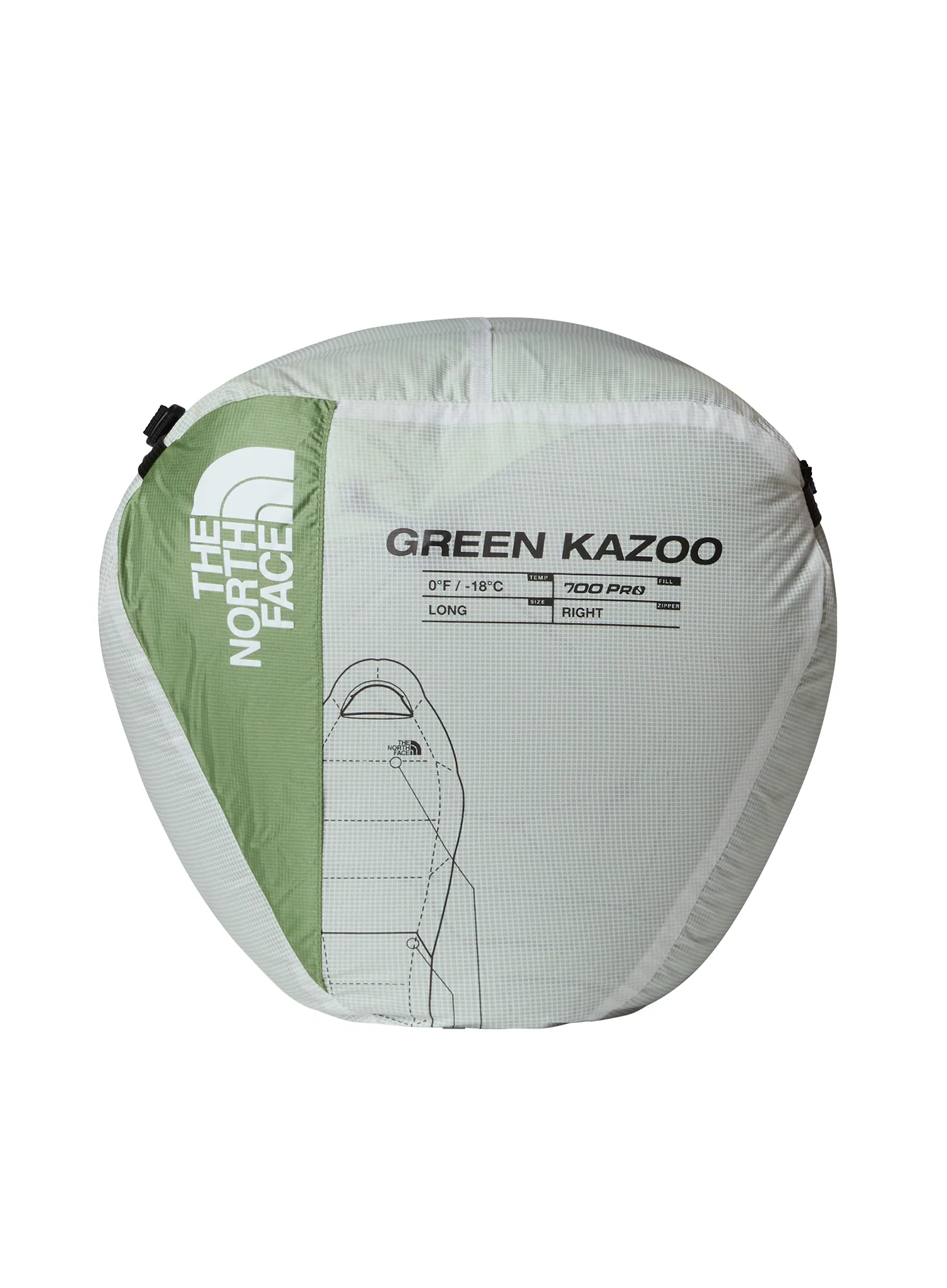Páperový spacák The North Face Green Kazoo Long (198 cm) - forest shade/forest shade