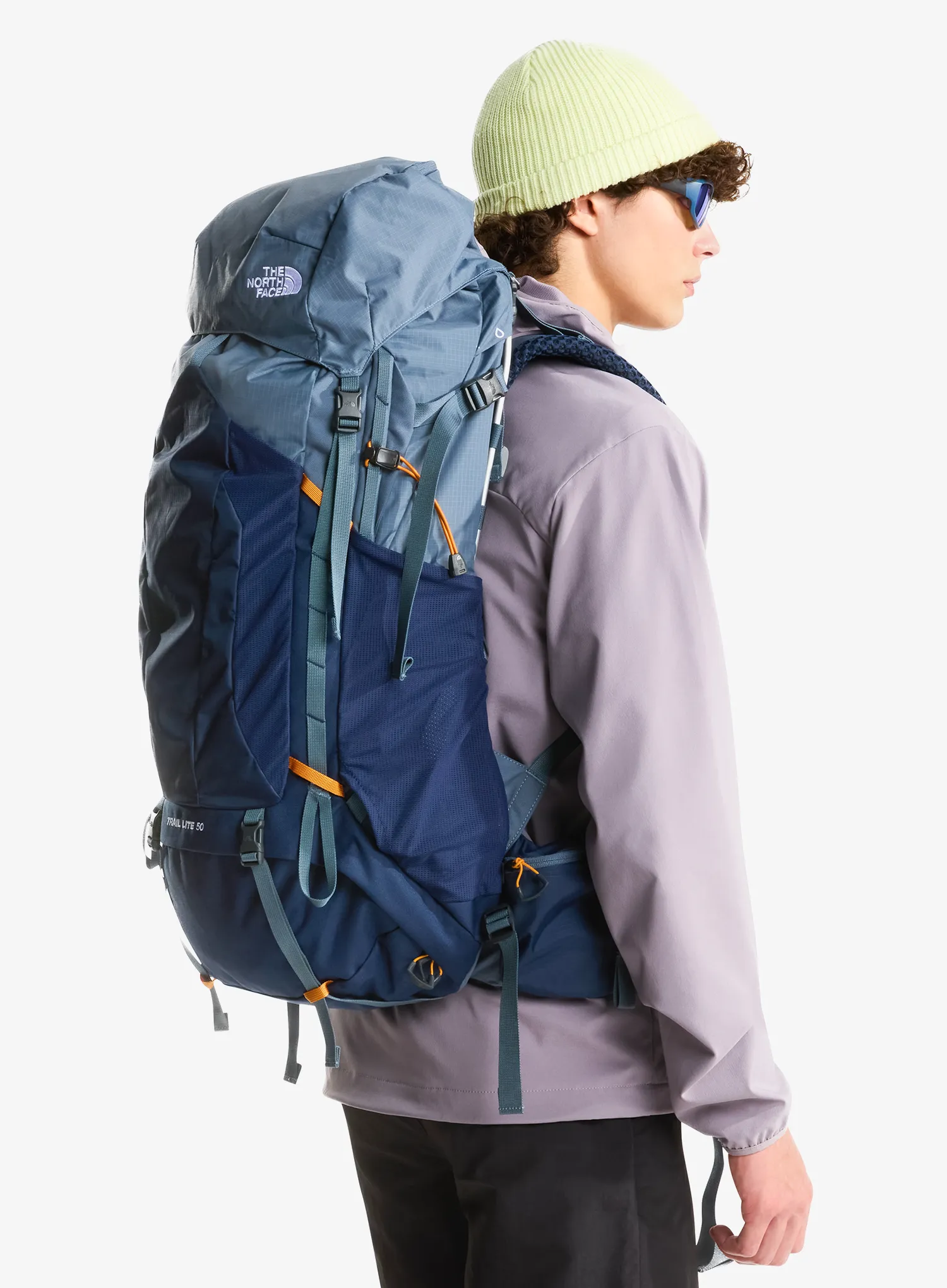 Turistický batoh The North Face Evolution 50 - granite grey/navy