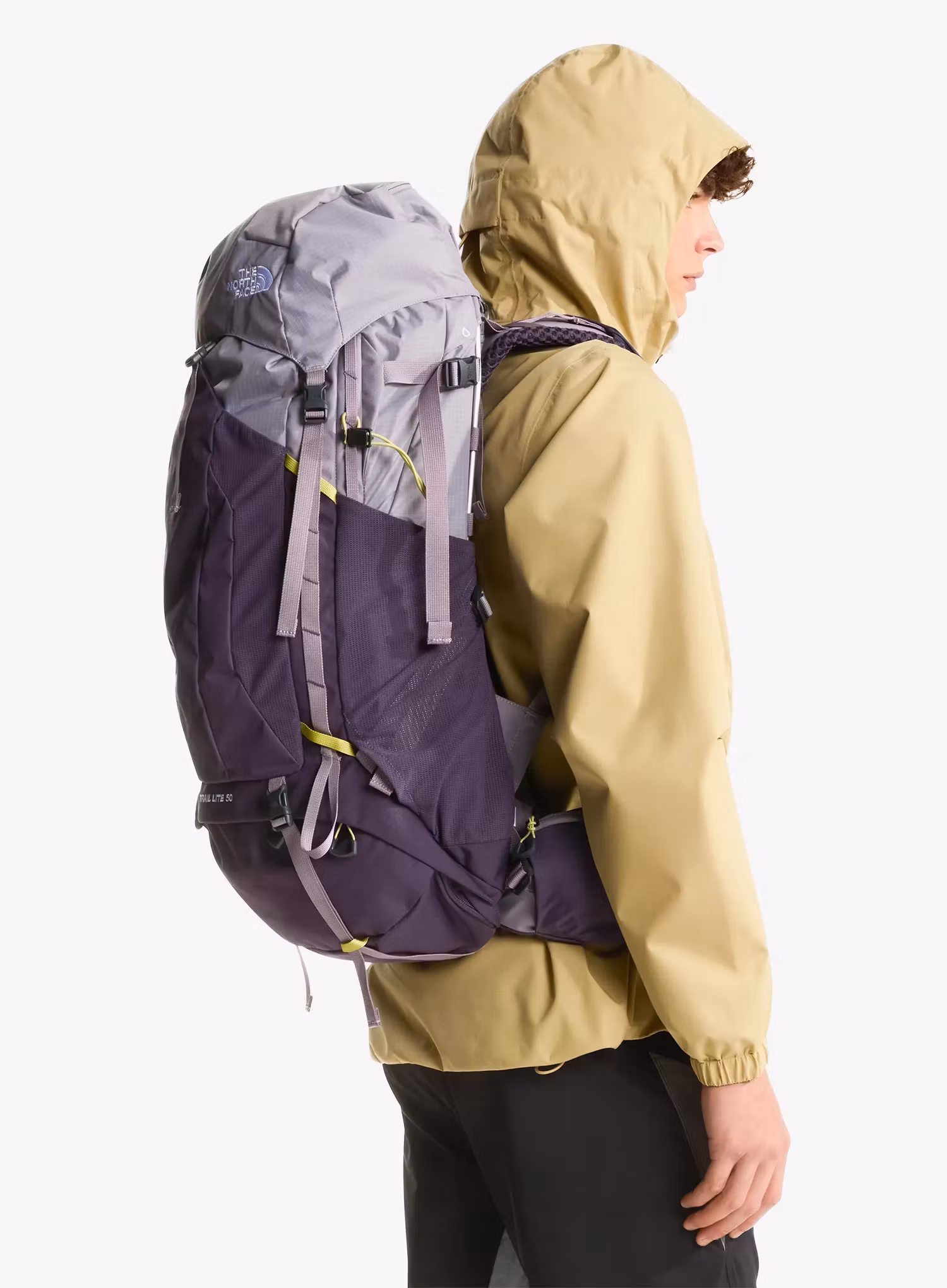 Dámsky turistický batoh The North Face Trail Lite 50 - trans grey/dusk/pear