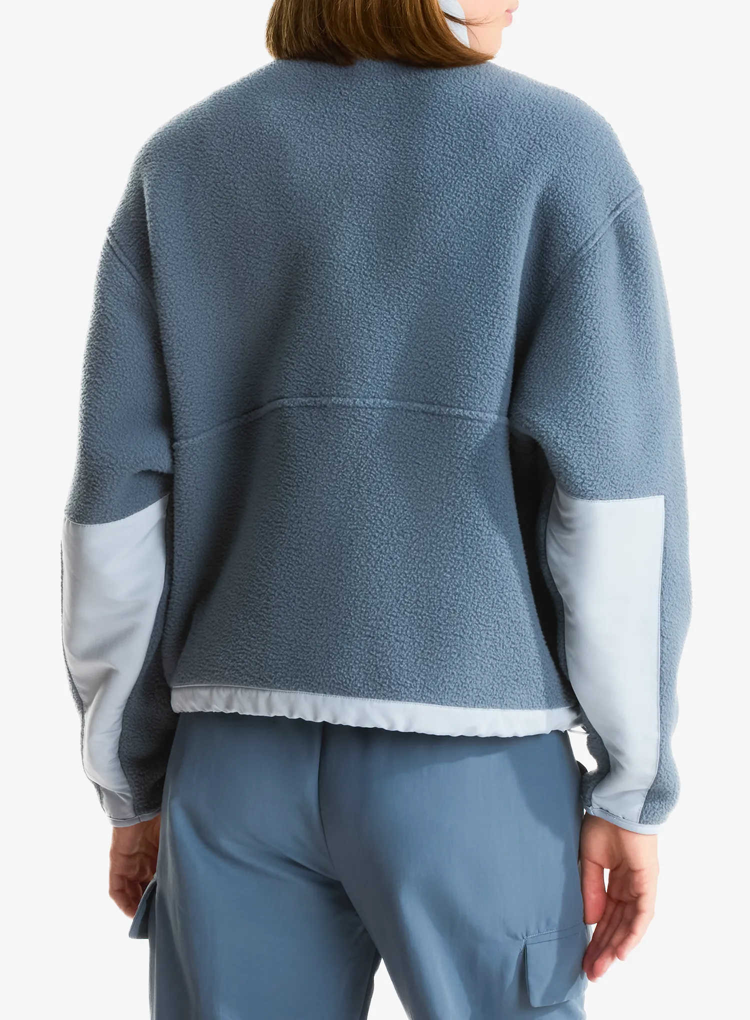 Flísová mikina dámska The North Face Yumiori Off Peak Full Zip Jacket - granite/frost grey