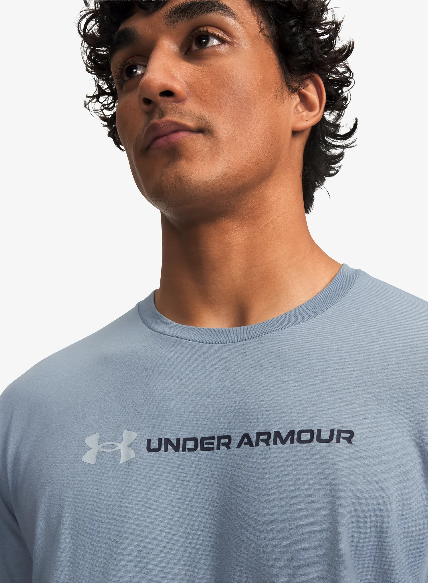 Bavlnené tričko Under Armour Logo WM SS - blue wind/blue fog