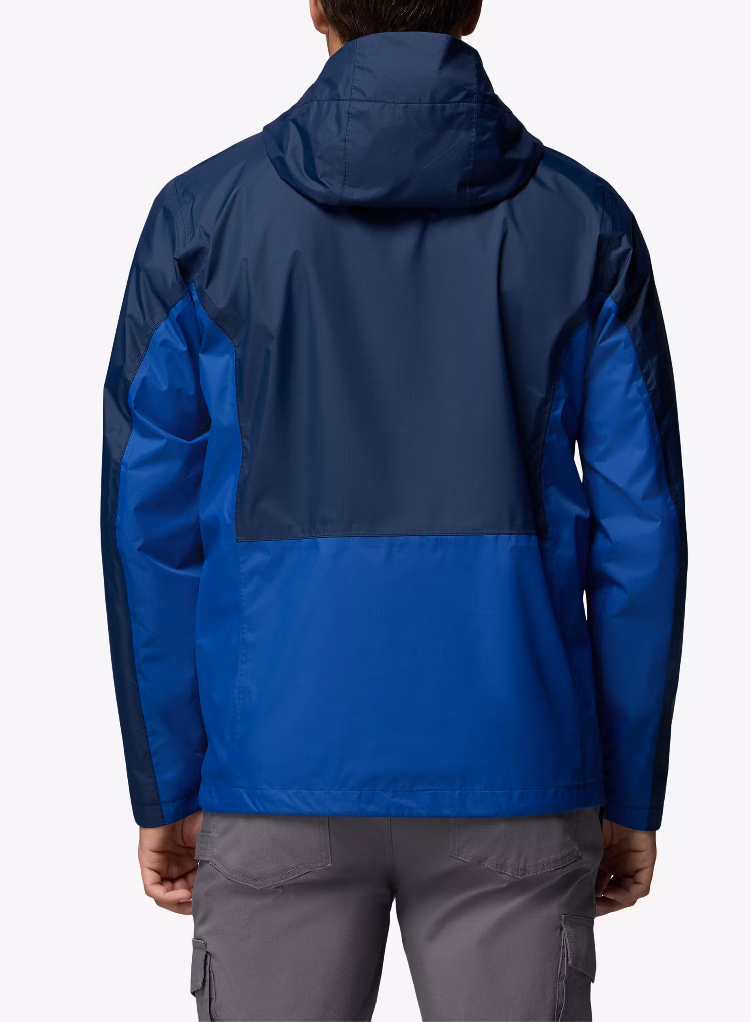 Bunda do dažďa Columbia Pouring Adventure III Jacket - collegiate navy/mountain blue