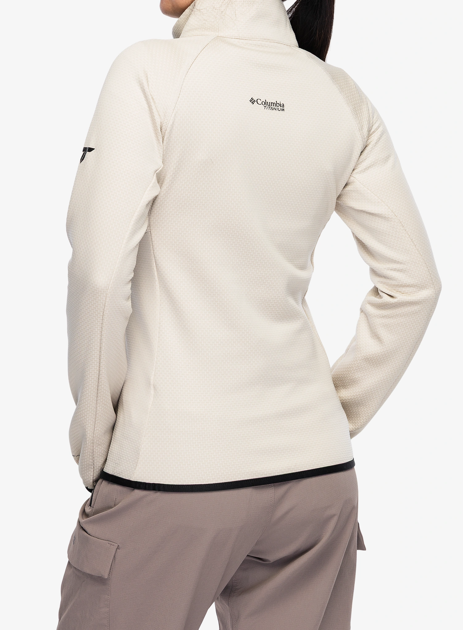 Flísová mikina dámska Columbia Triple Canyon Grid Fleece Full Zip - dark stone/black