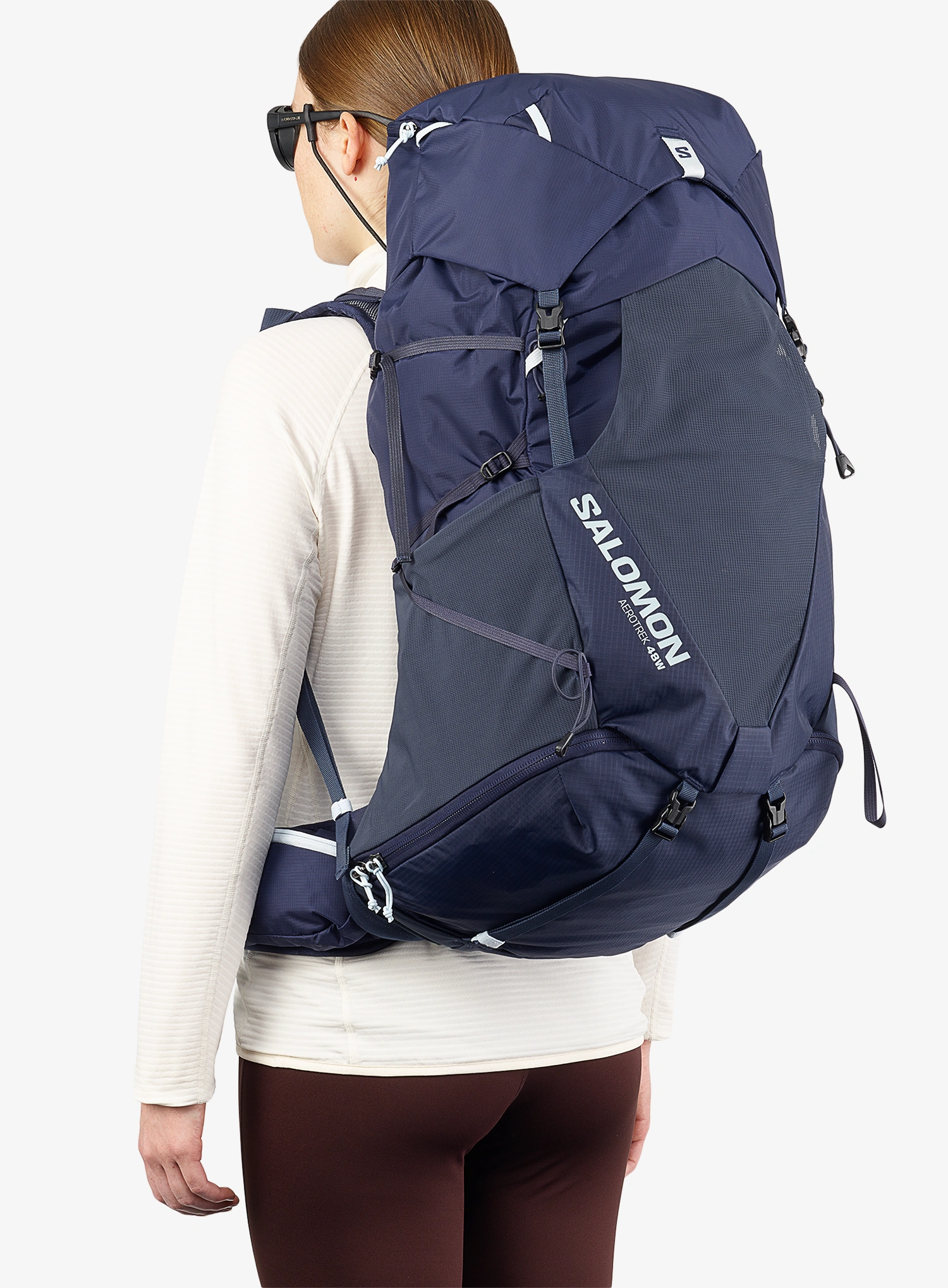 Dámsky turistický batoh Salomon Aerotrek 48 - maritime blue/mood indigo