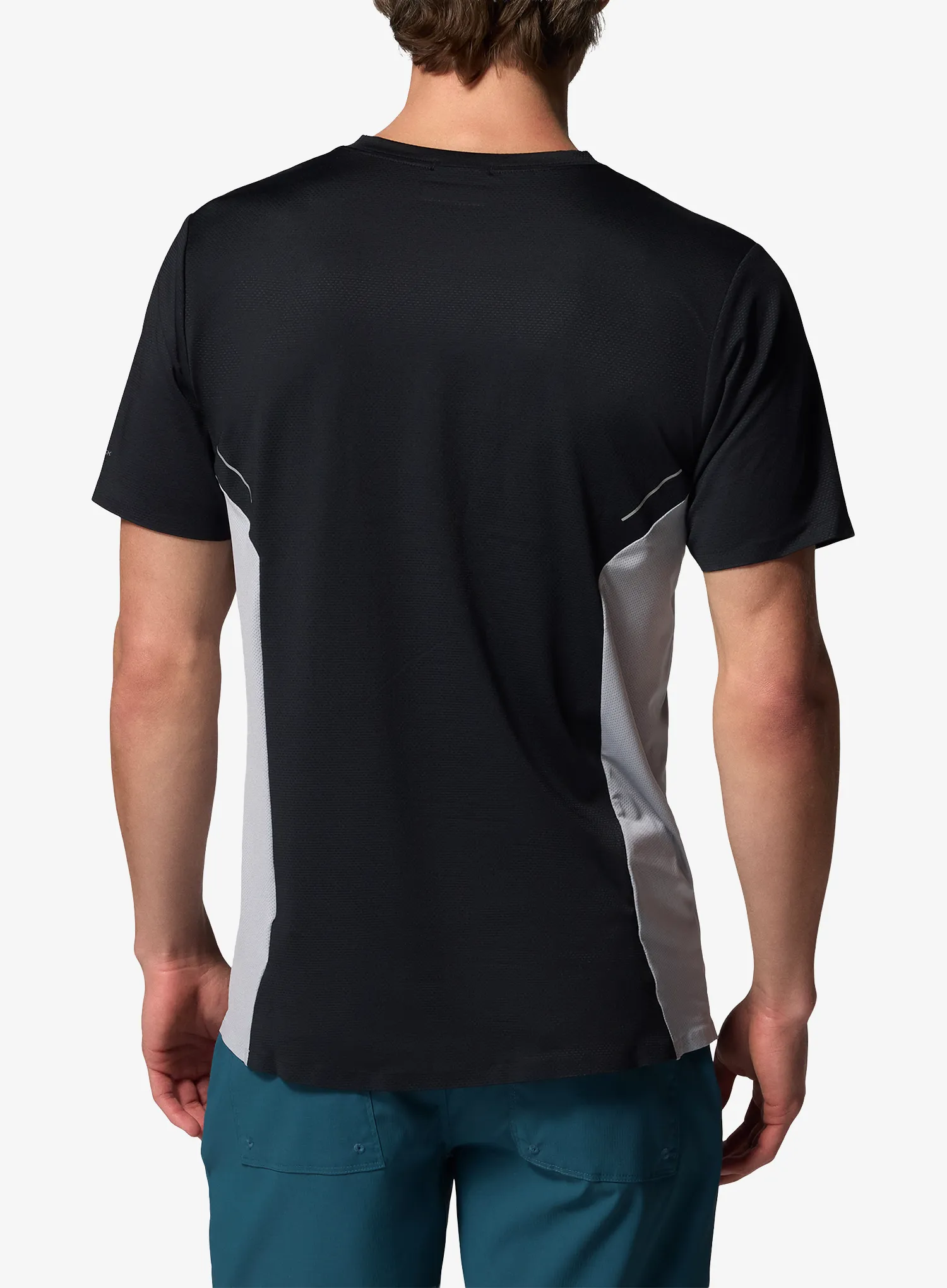 Tričko Columbia Three Pitch S/S Crew - black/columbia grey