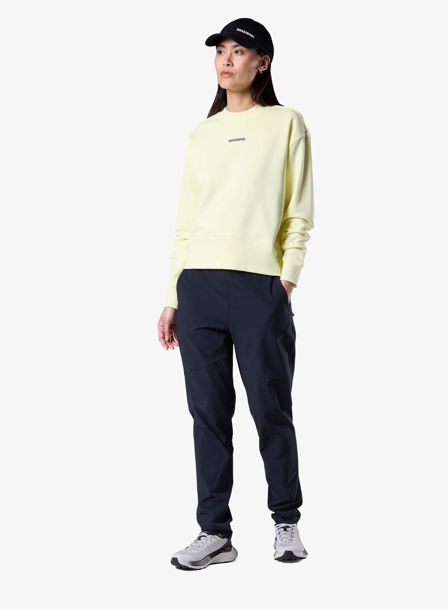 Dámska mikina bez kapucne Rossignol Logo Crewneck - wax yellow