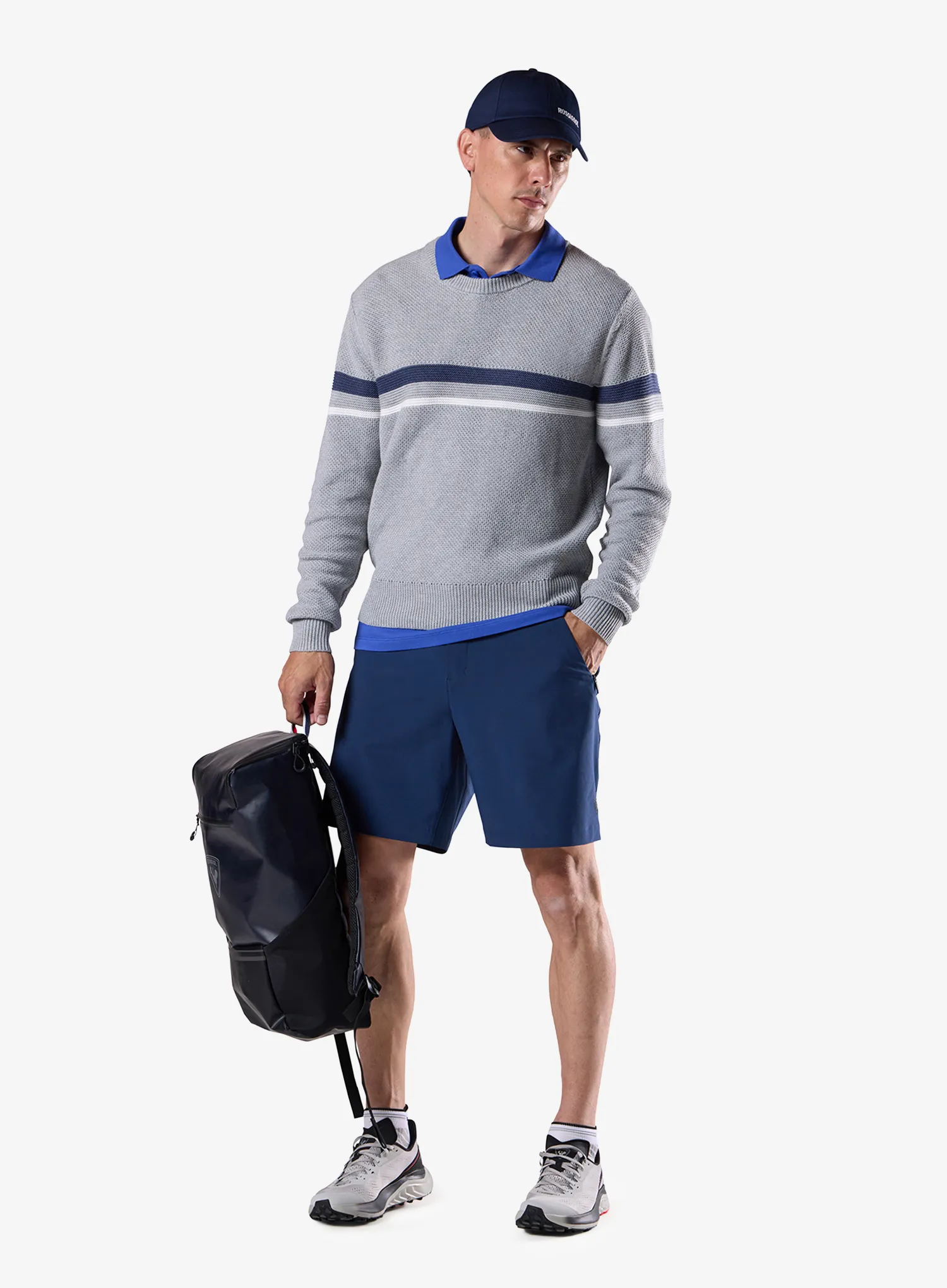 Sveter Rossignol Knitted Crewneck Sweater - light grey