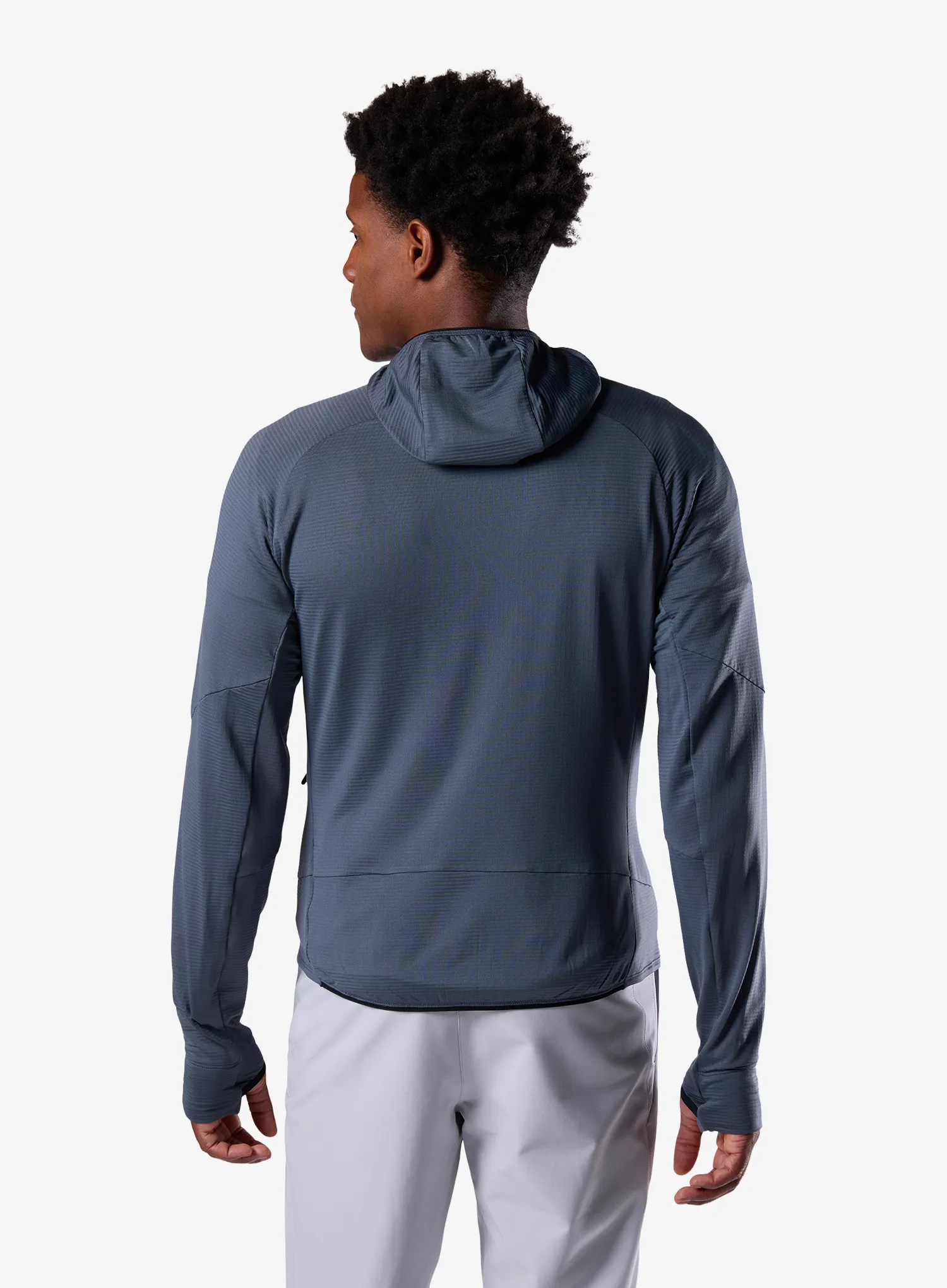 Turistická mikina Rossignol Textured Hoodie Mid Layer - turbulence