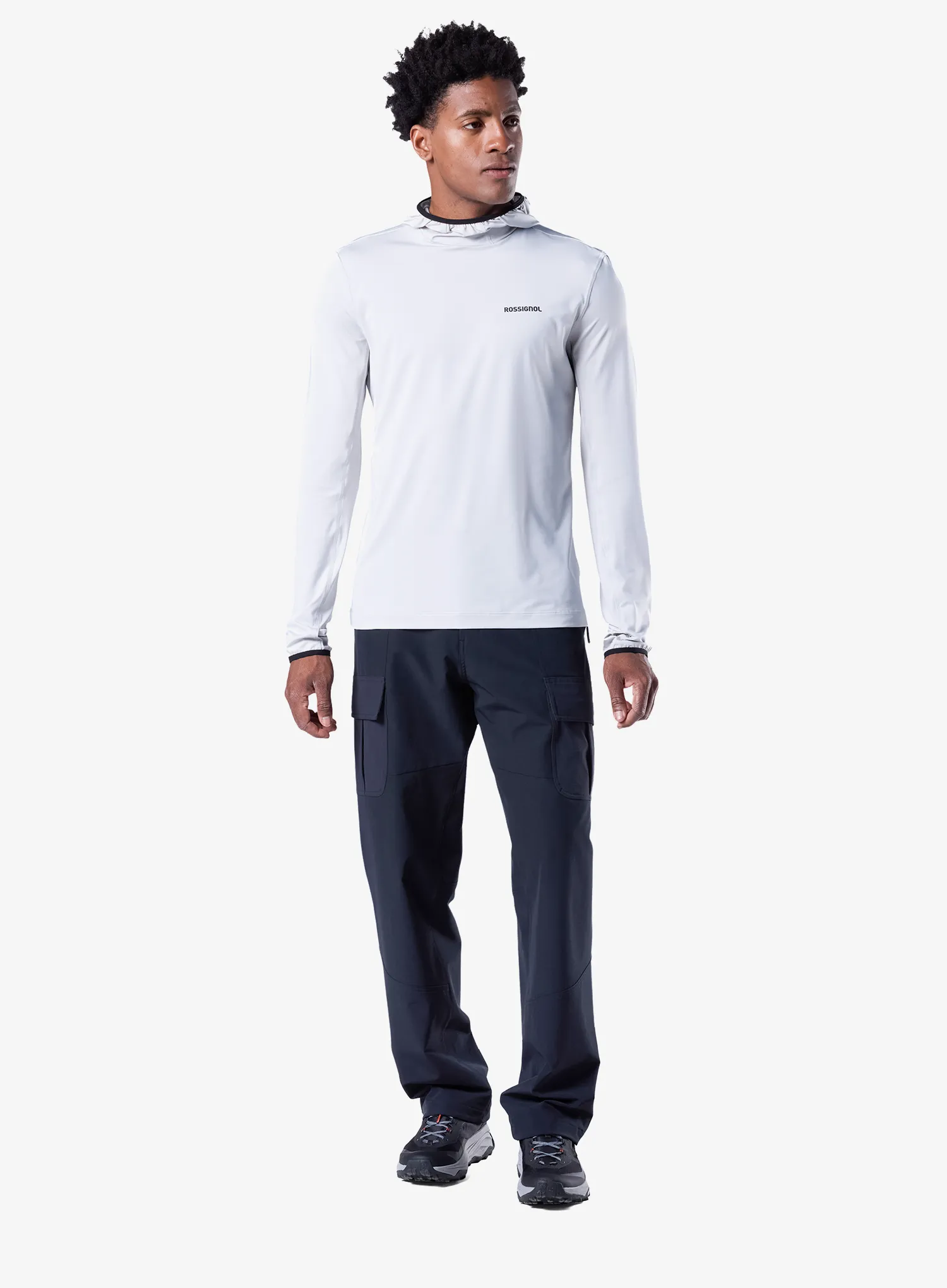 Mikina s kapucňou Rossignol Westweg Sun Hoodie - light grey