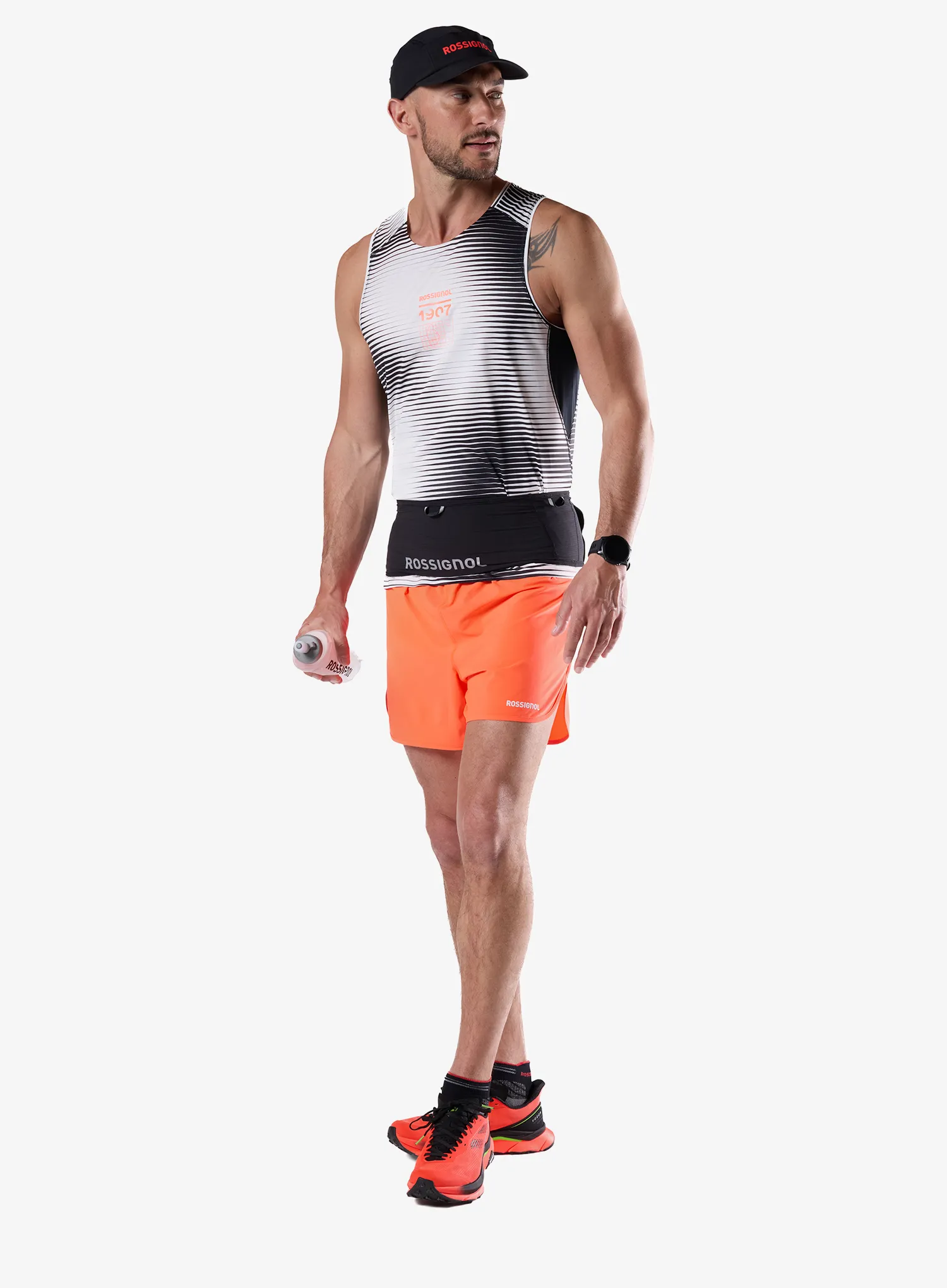 Bežecké kraťasy Rossignol Sapa Short 5in - neon red