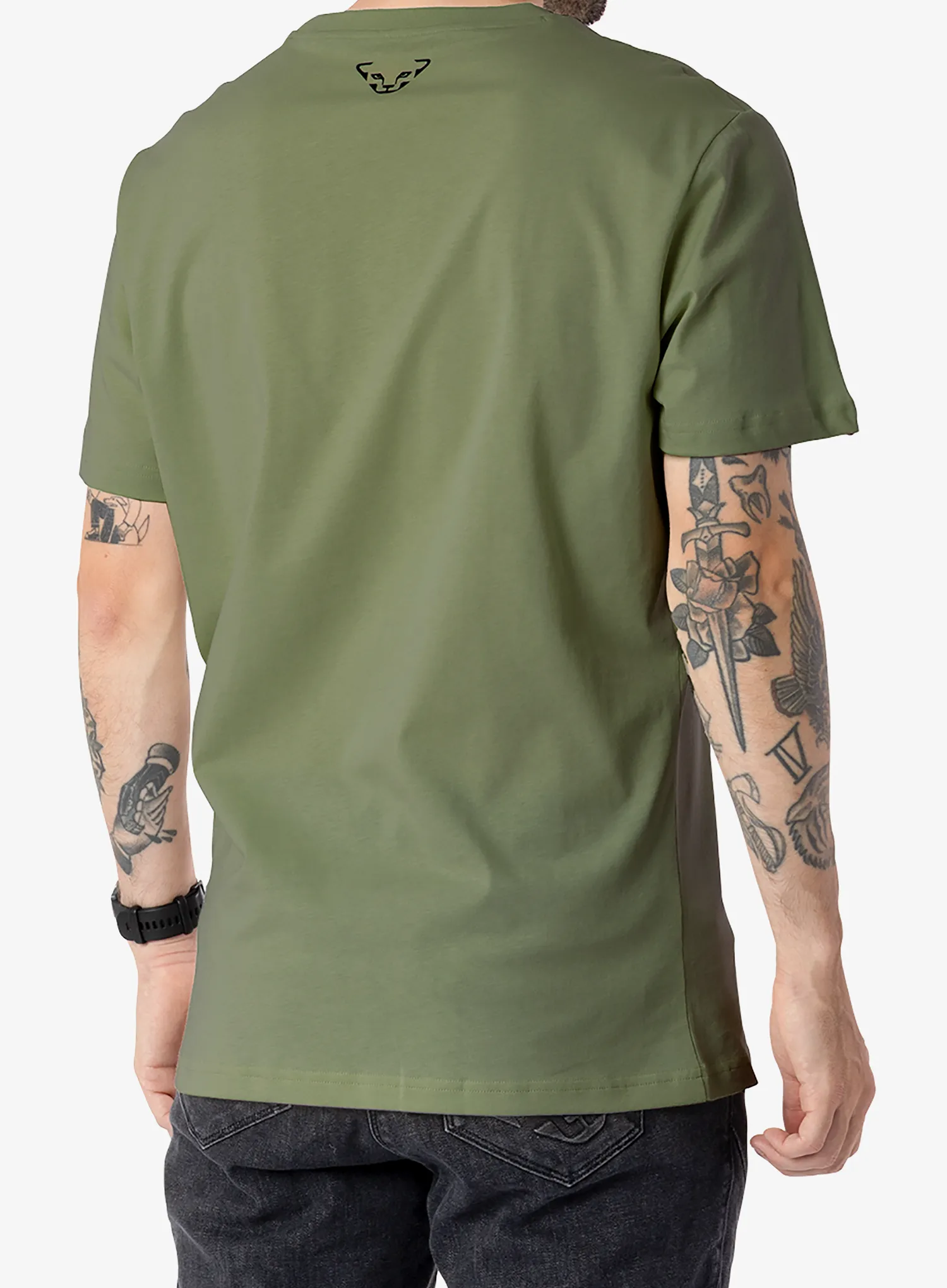 Bavlnené tričko Dynafit Graphic Cotton S/S Tee - military green/runners