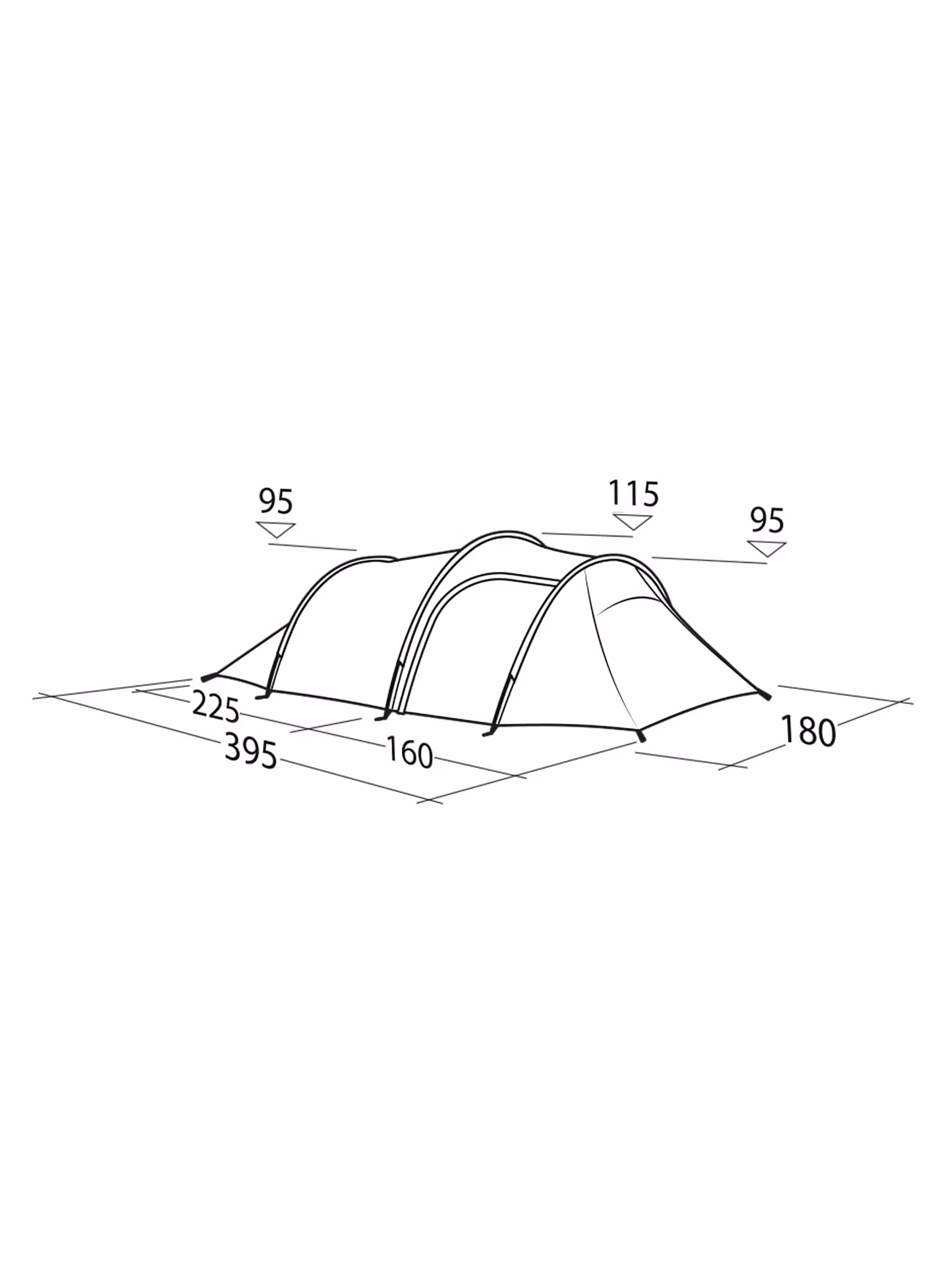 Stan pre 3 osoby Robens Voyager 3 Exp - green