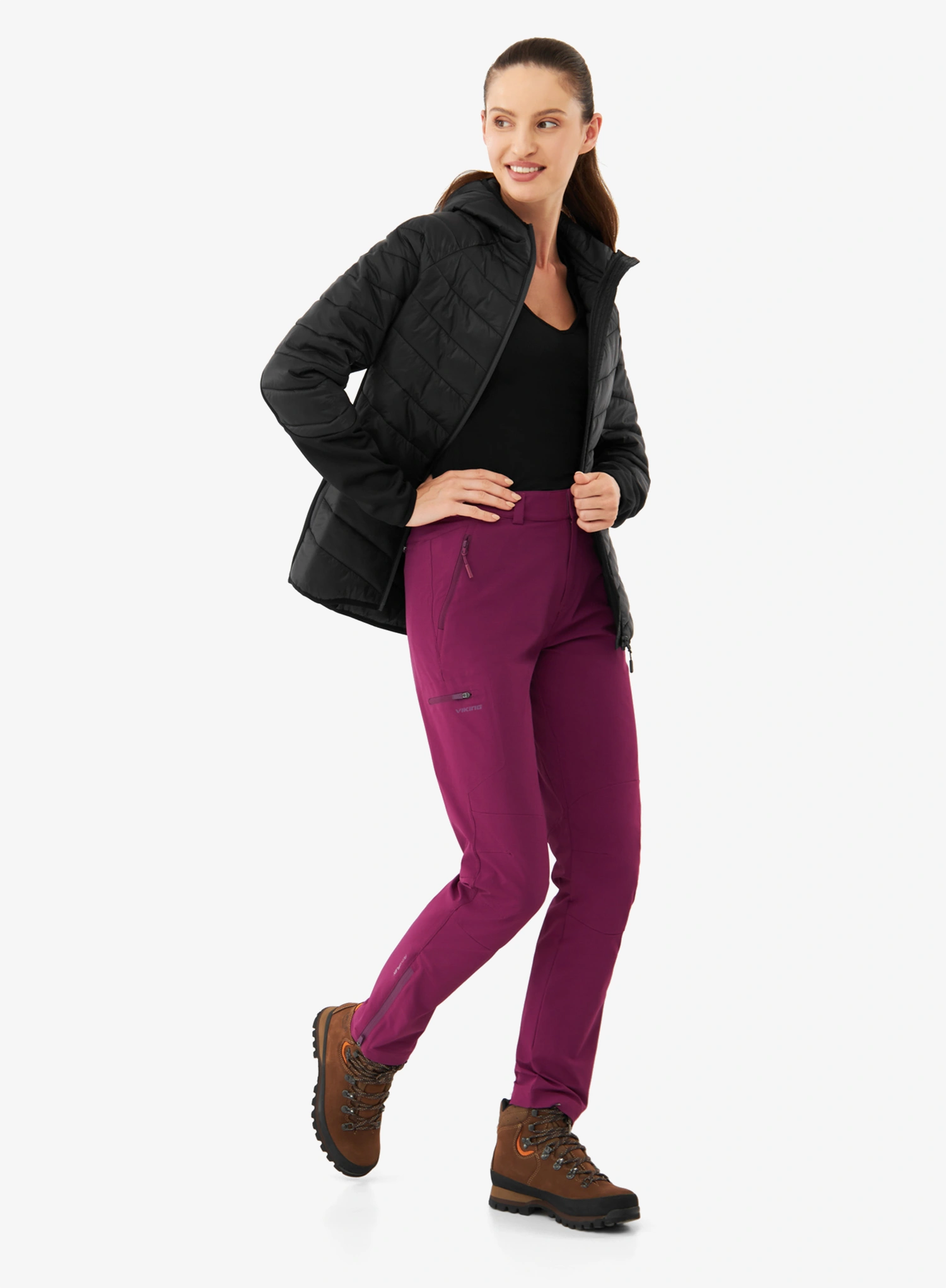 Dámska hybridná bunda dámska Viking Becky Warm Pro Polartec Primaloft - black