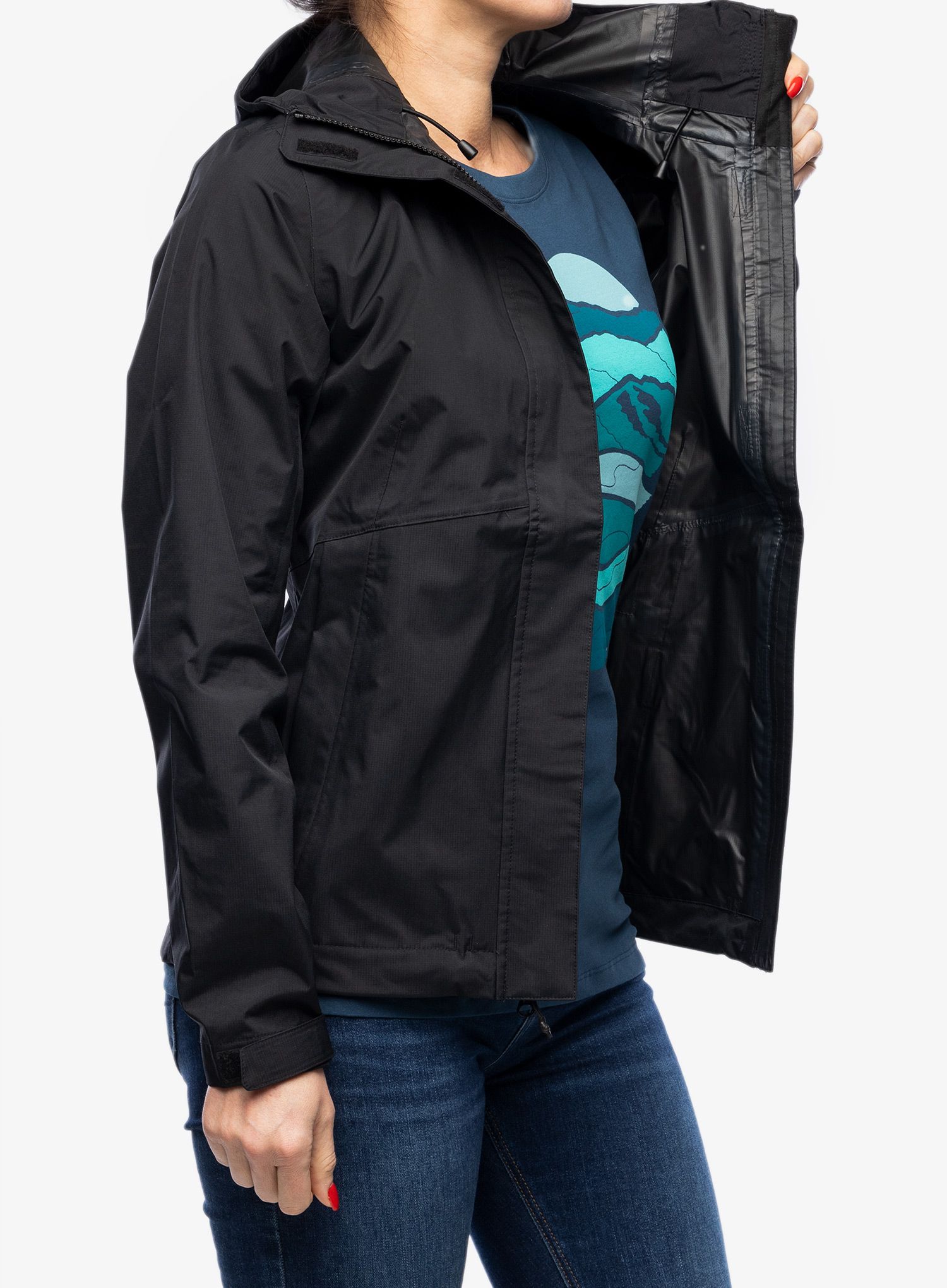Bunda dámska 5.11 Adventure Rain Shell - black