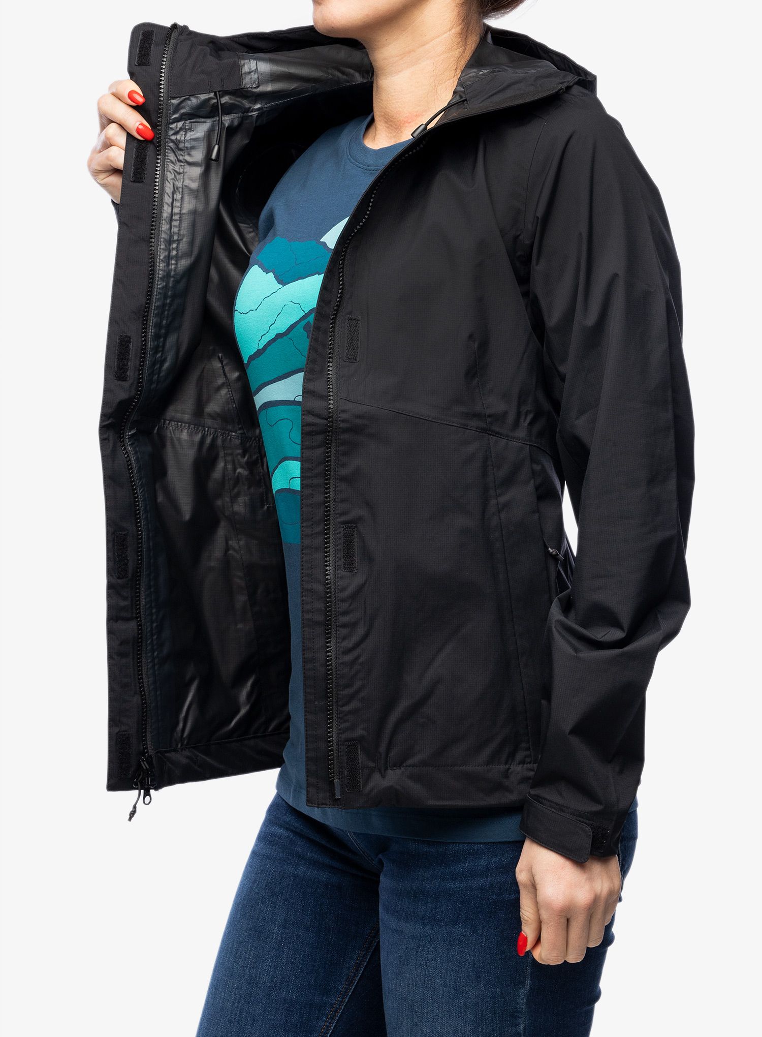 Bunda dámska 5.11 Adventure Rain Shell - black