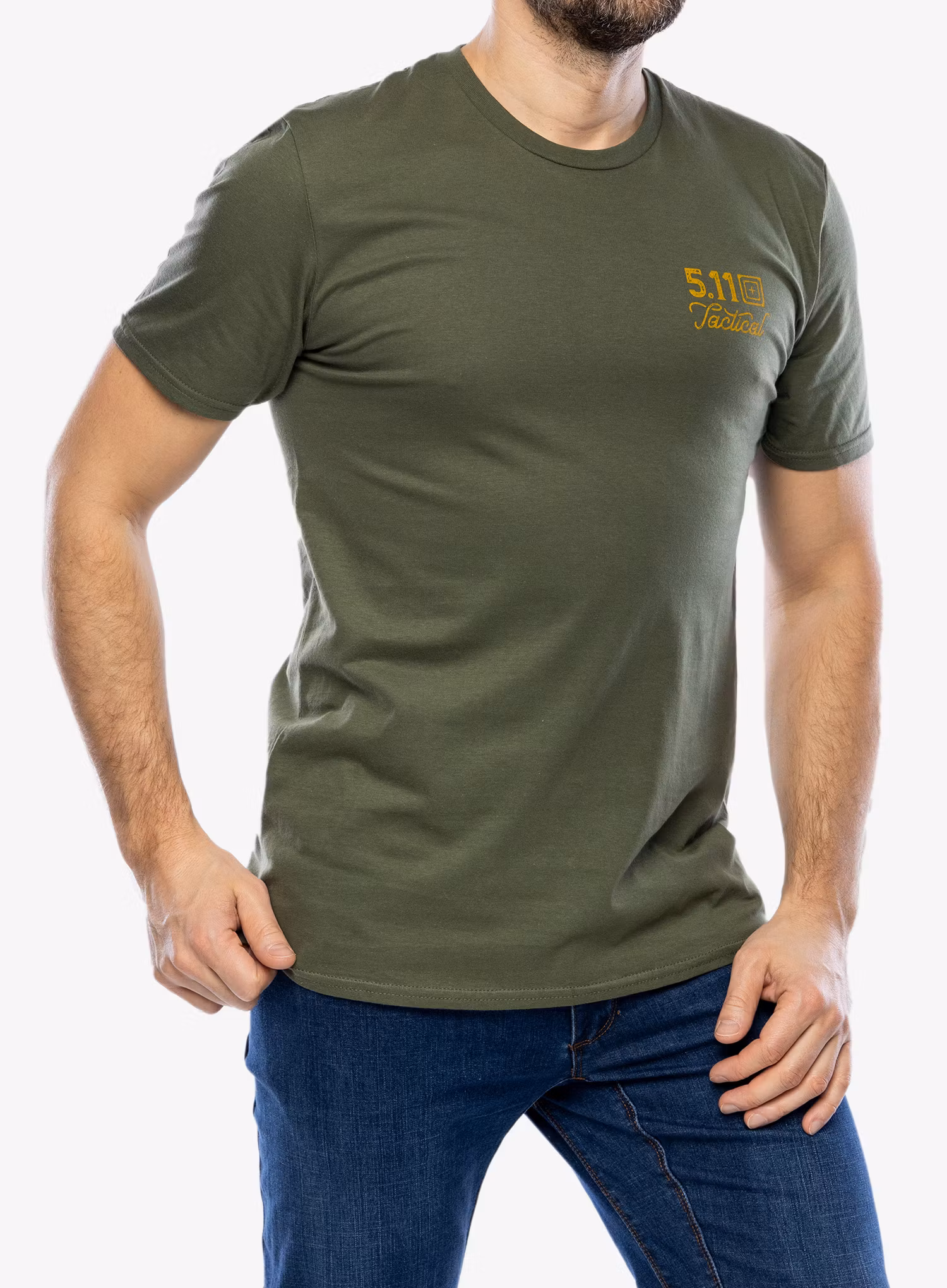 Tričko s potlačou 5.11 Emea Good Fight S/S Tee - military green