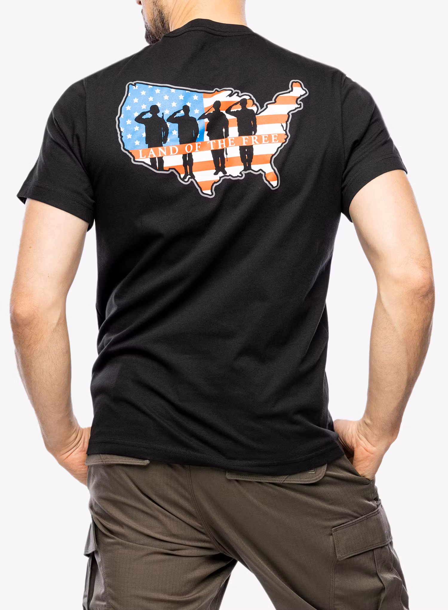 Bavlnené tričko 5.11 Land Of The Free S/S Tee - black