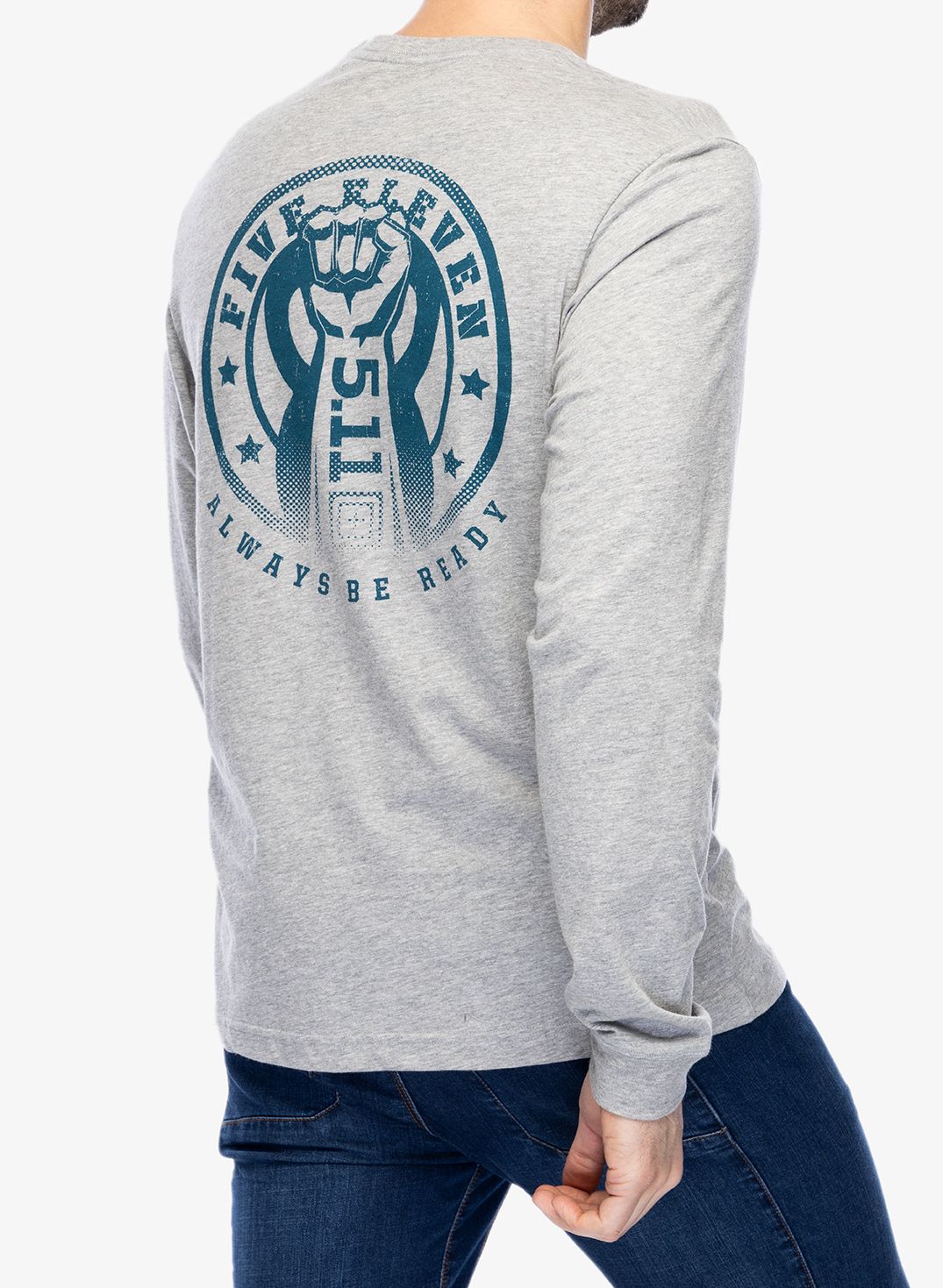Mikina 5.11 PT-R Kettle Power L/S - heather grey