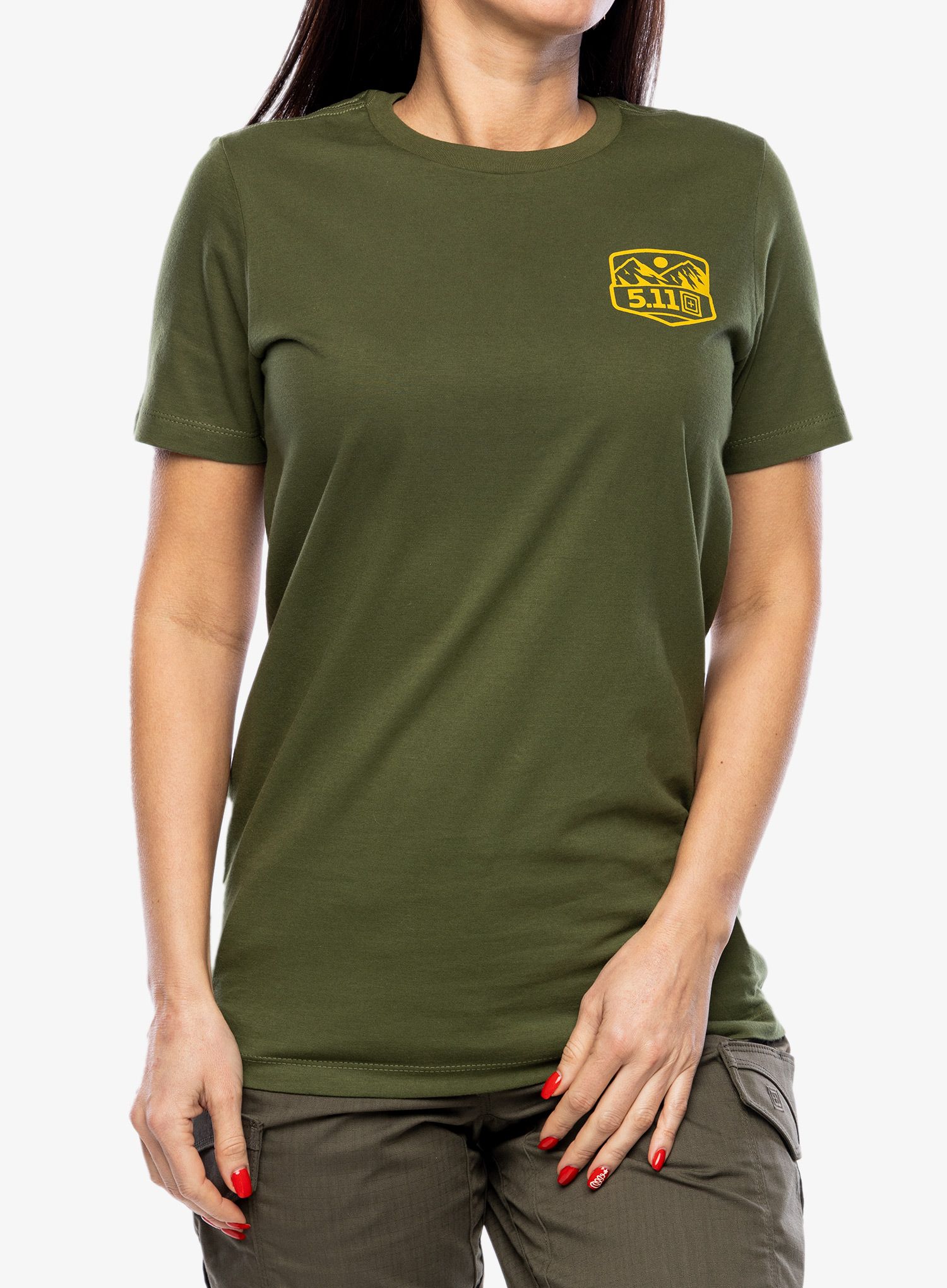 Bavlnené tričko dámske 5.11 Seek and Enjoy S/S Tee - military green