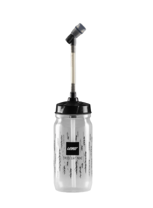 Fľaša na bicykel Leatt SteadySip Convertible 600 ml - clear