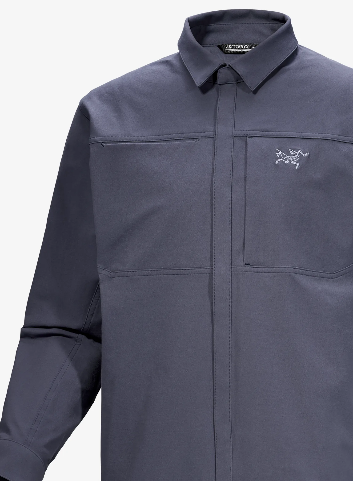 Turistická košeľa Arcteryx Cronin Cotton Overshirt - dk stratus