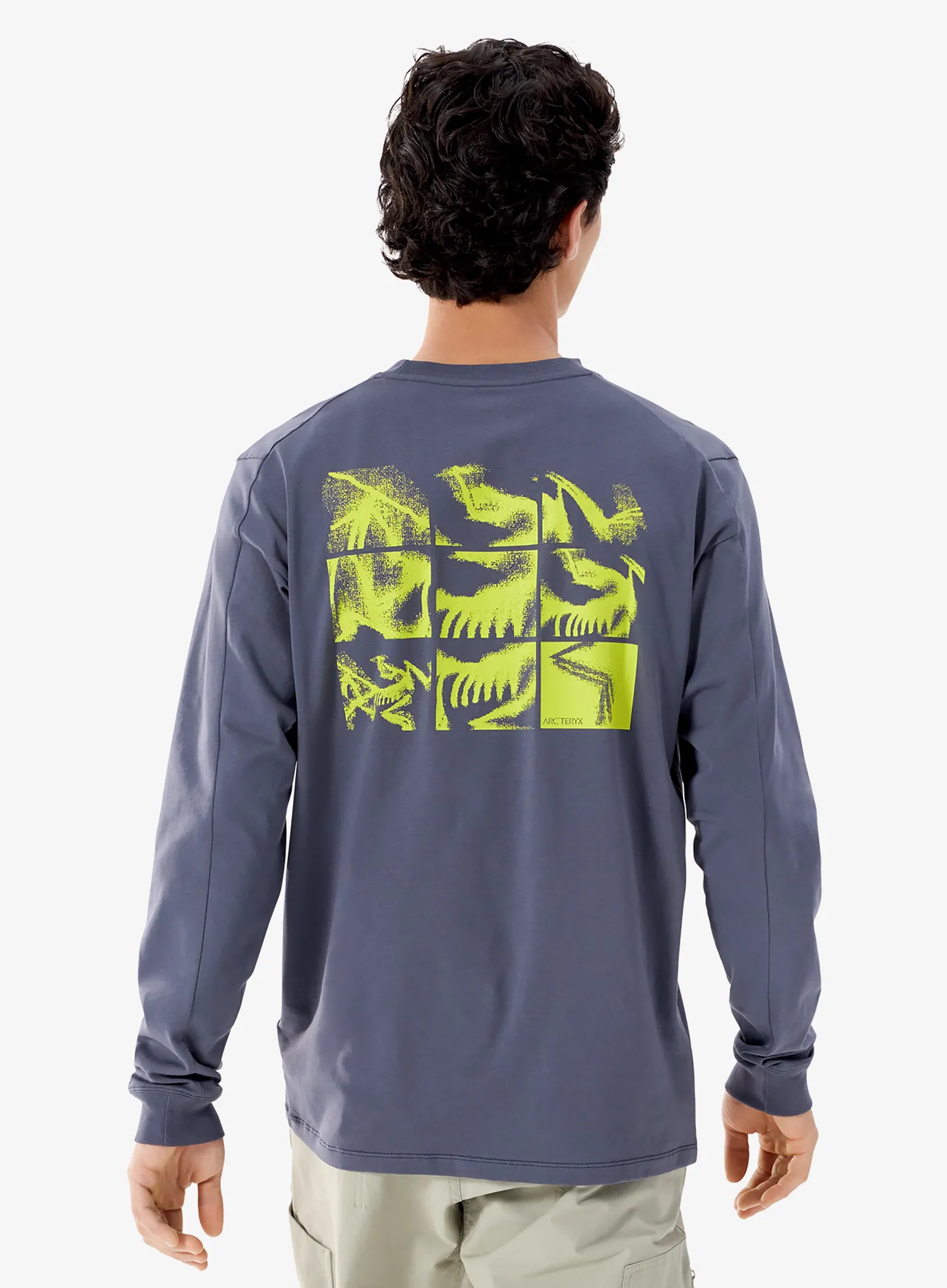 Mikina bez kapucne Arcteryx Kragg SL Cotton Bird Tile LS - dk stratus/euphoria