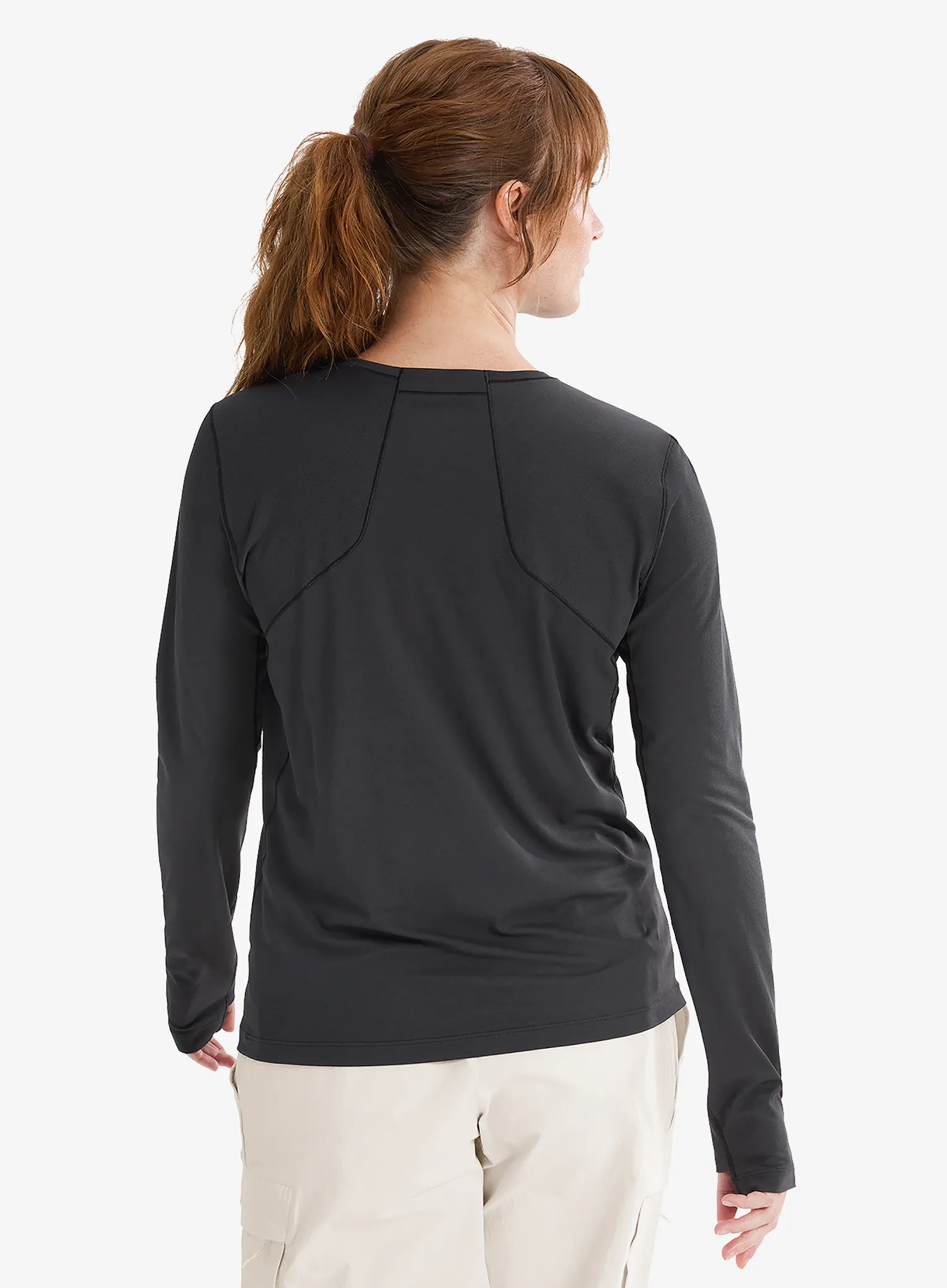 Dámska mikina bez kapucne Arcteryx Sunna Crew LS - black