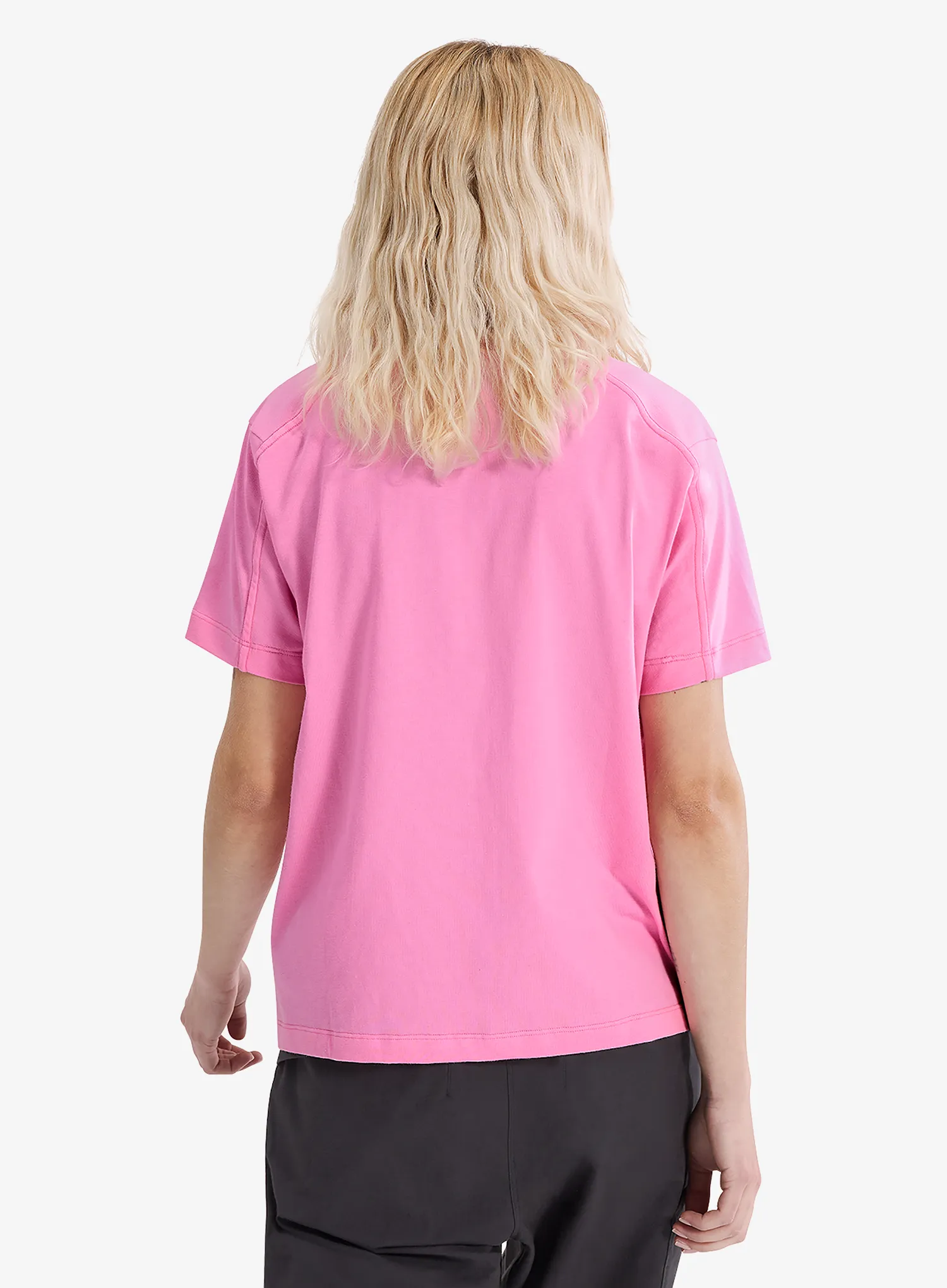 Lezecké tričko dámske Arcteryx Kragg Cotton Little Bird Crew SS - pineberry