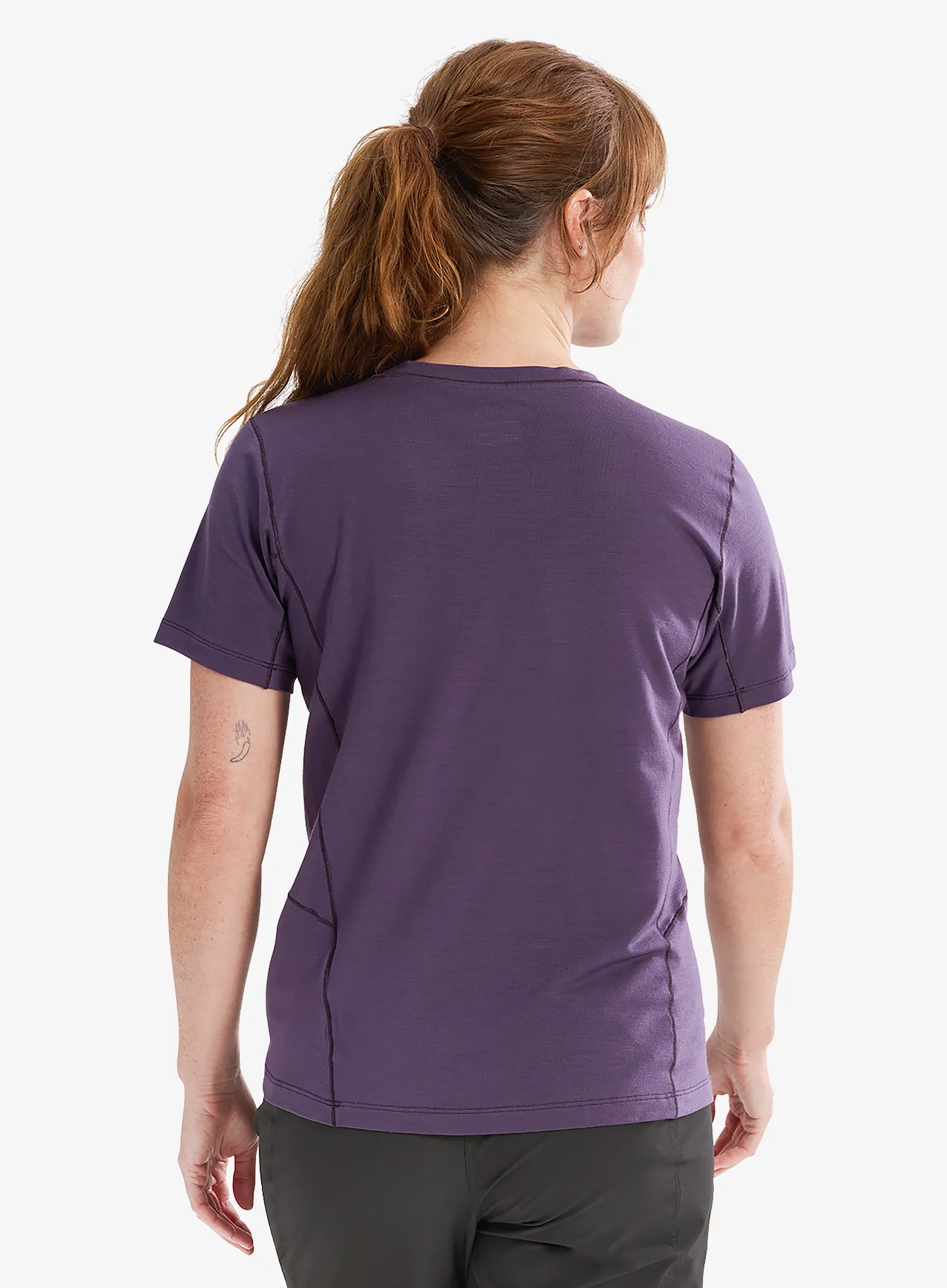 Merino tričko dámske Arcteryx Lana Merino Wool Crew SS - moondrop