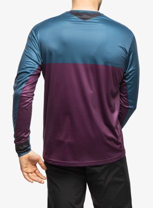 Cyklistická mikina Northwave Edge Jersey Long Sleeve - deep blue/purple