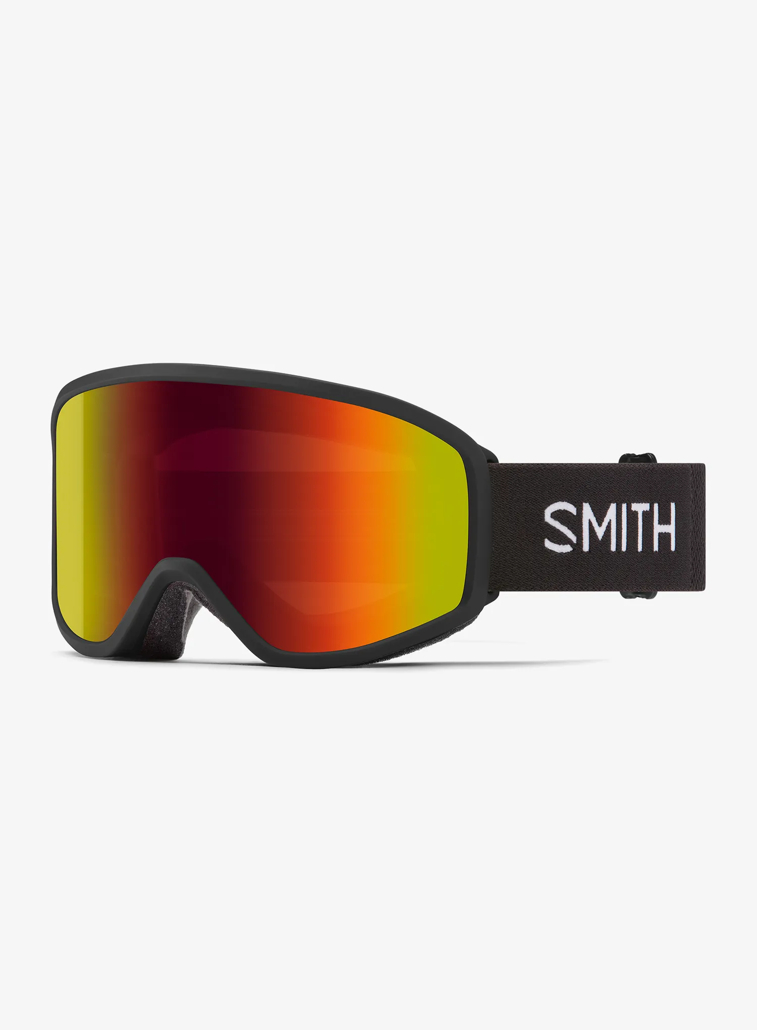 Lyžiarske okuliare Smith Reason OTG - black/red solx mirror antifog