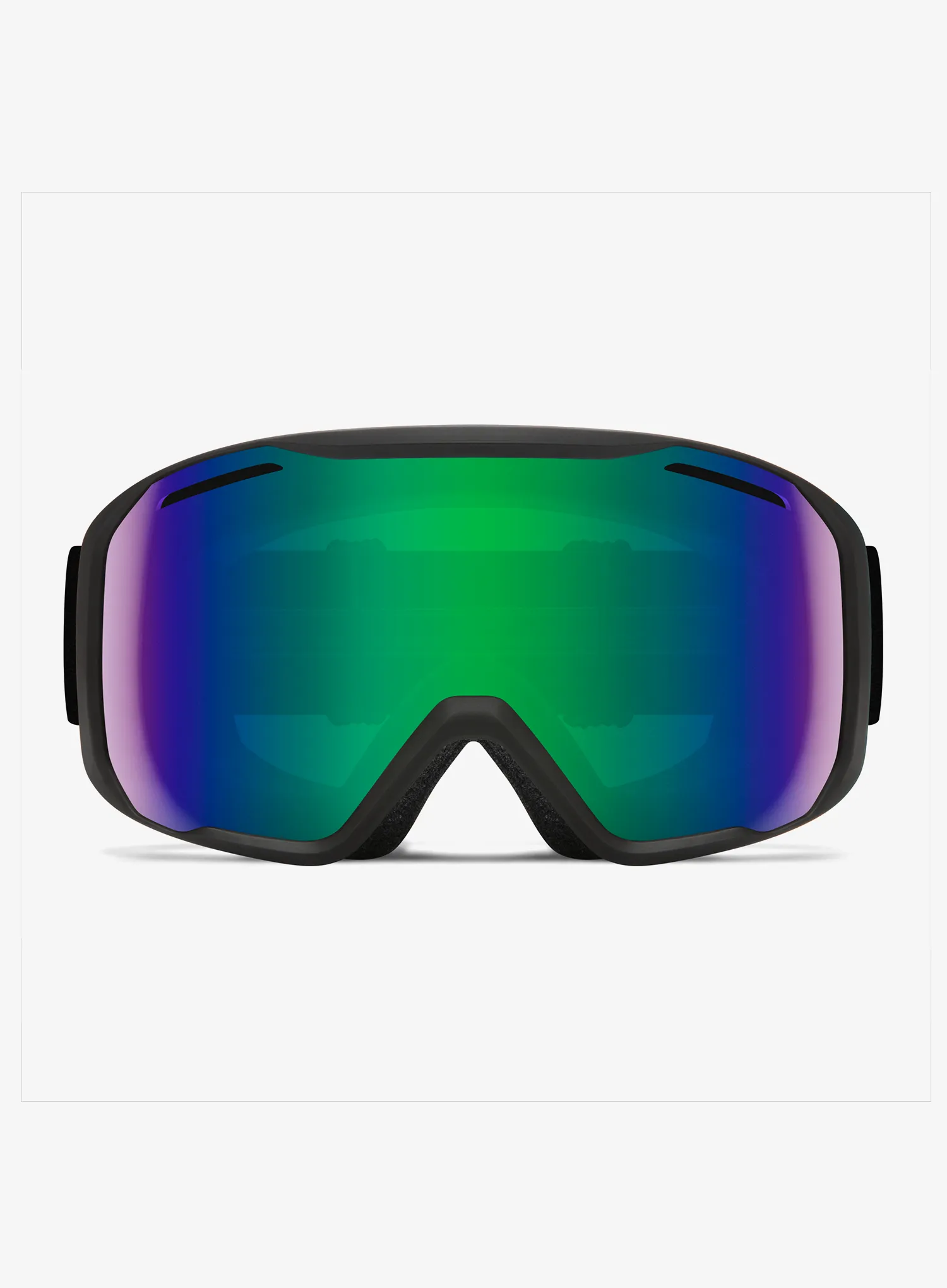 Lyžiarske okuliare Smith Blazer - black/green sol mirror antifog