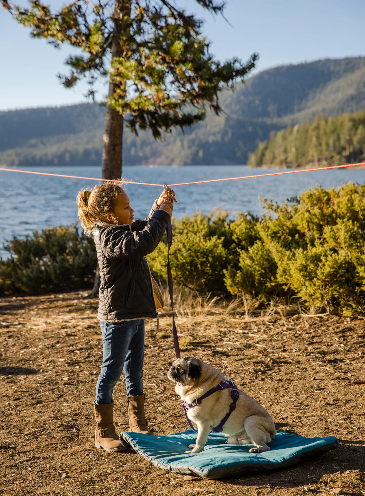 Systém upevnenia vodítka pre psa Ruffwear Knot-a-Hitch - red clay/red clay