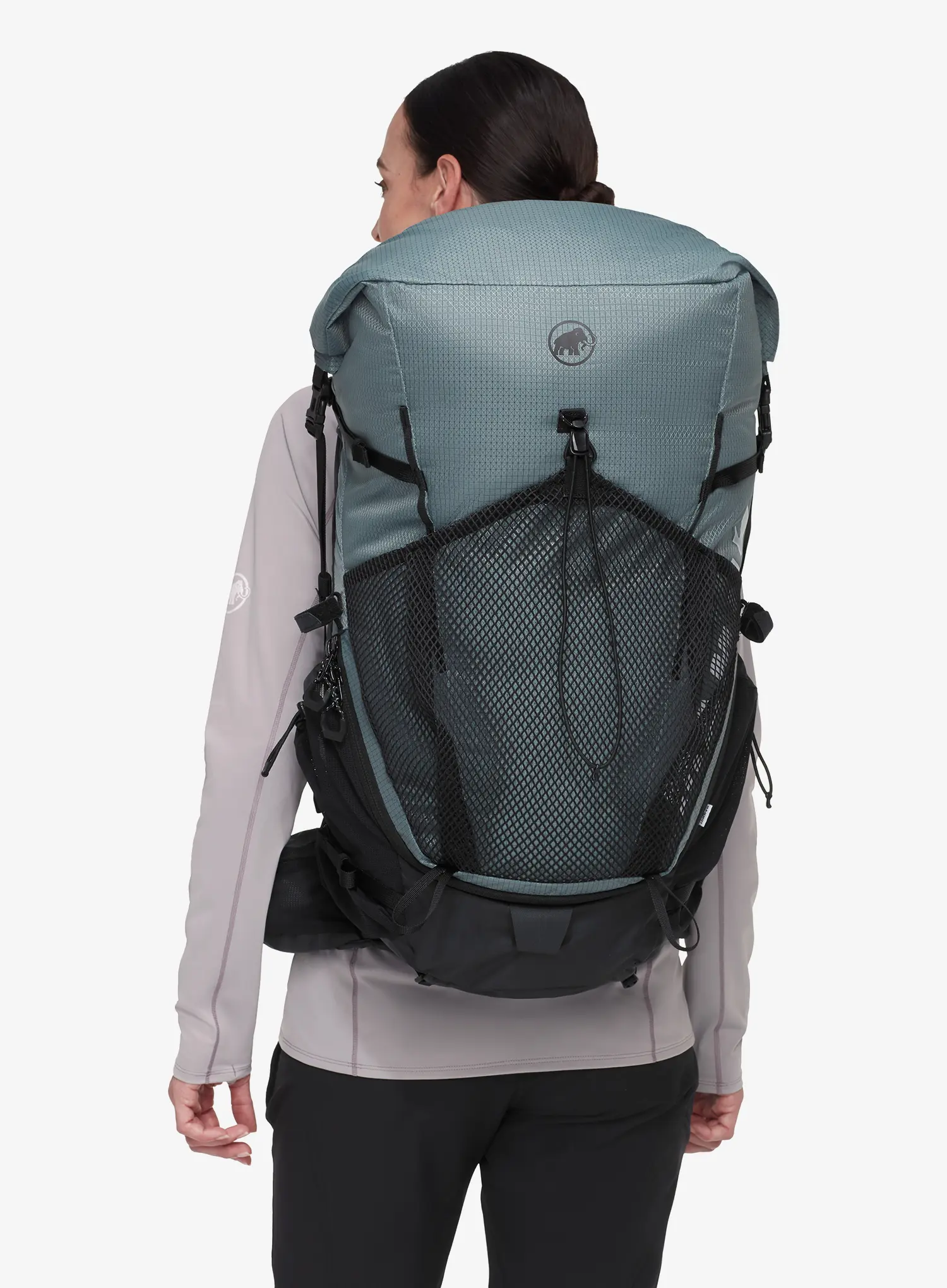 Dámsky turistický batoh Mammut Ducan Spine 50-60 - strata/black