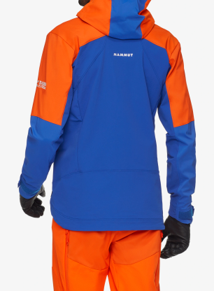 Nepremokavá bunda Mammut Eiger Nordwand Pro SO Hooded Jacket - eiger blue/eiger orange