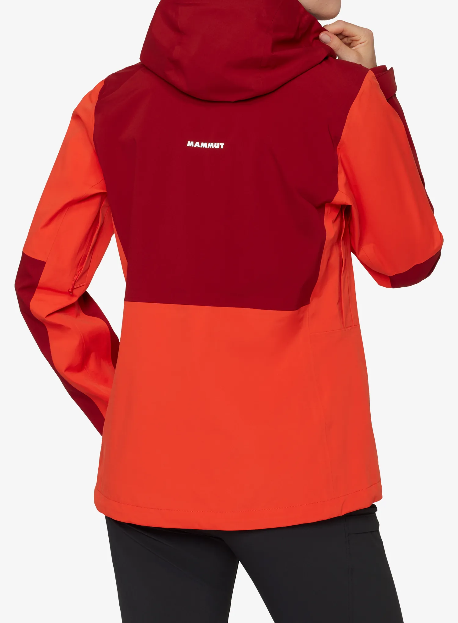Bunda dámska Mammut Linard Guide HS Hooded Jacket - mammut red/dark red