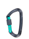 Karabína SKYLOTEC Lime SG - anthracite/aquamarine