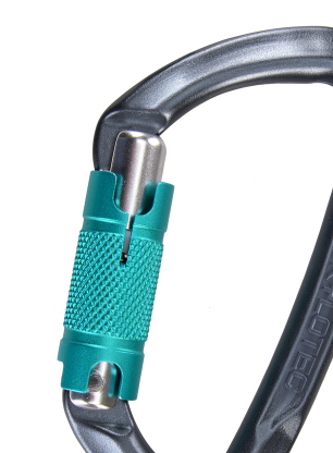 Karabína SKYLOTEC Lime WG - anthracite/aquamarine