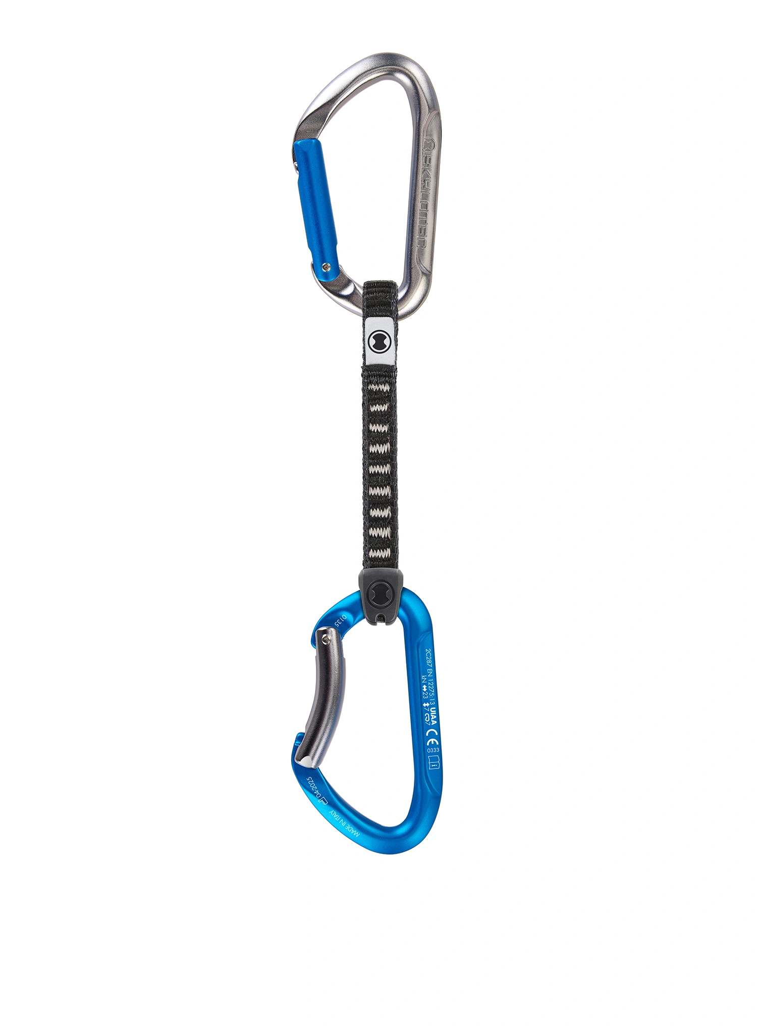 Lezecké expresky SKYLOTEC Salto UL - 6 Pack 12 cm - titanium/electricblue