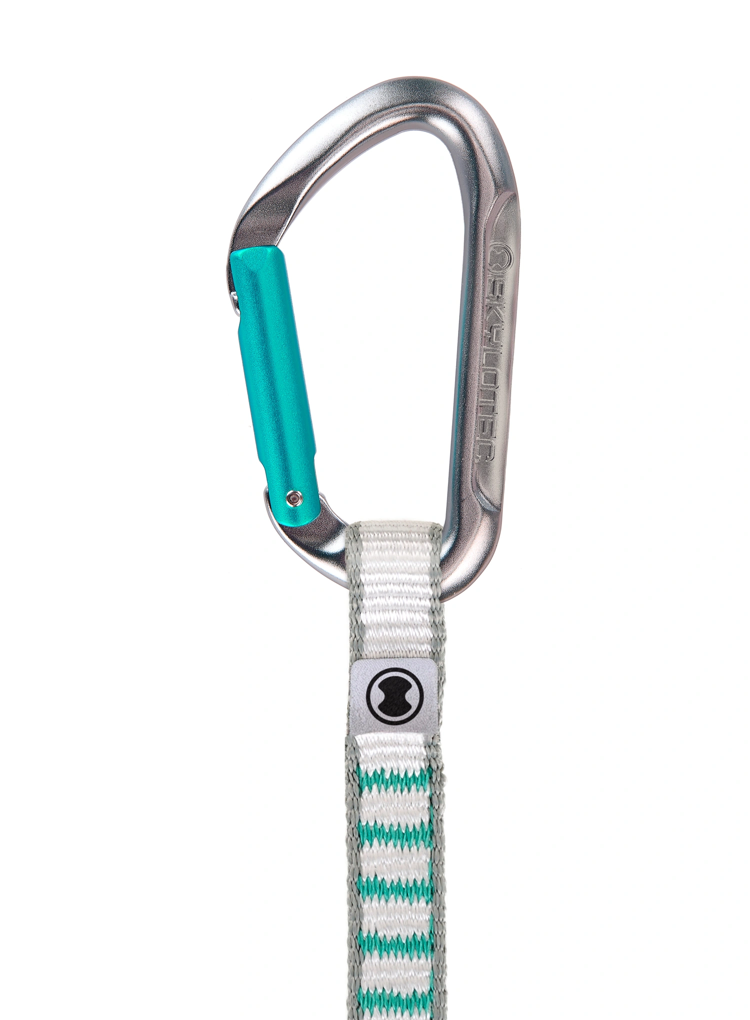 Expreska SKYLOTEC Salto NY 12 cm - titanium/aquamarine