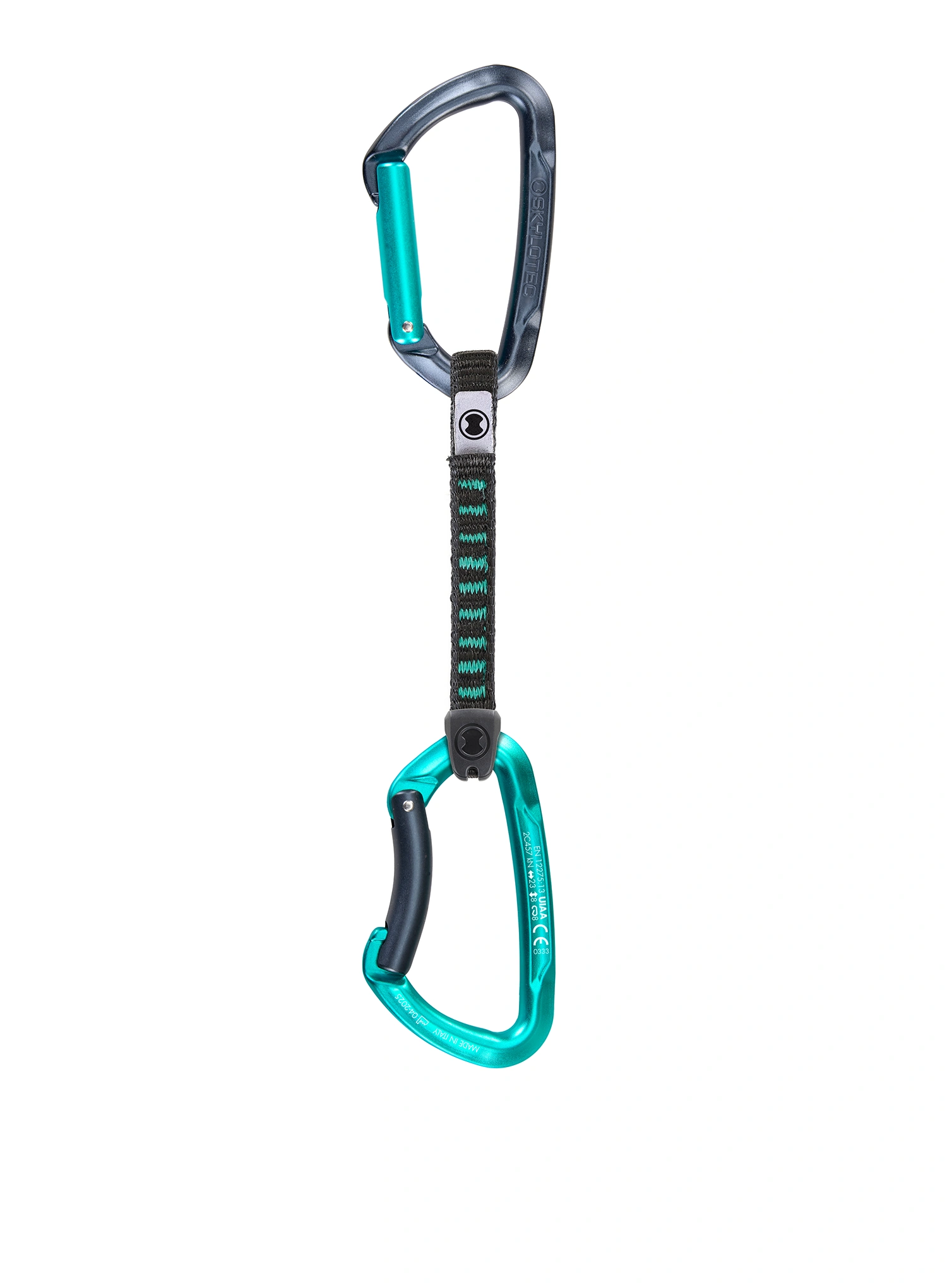 Lezecké expresky SKYLOTEC Lime Set UL - 6 Pack 12 cm - anthracite/aquamarine