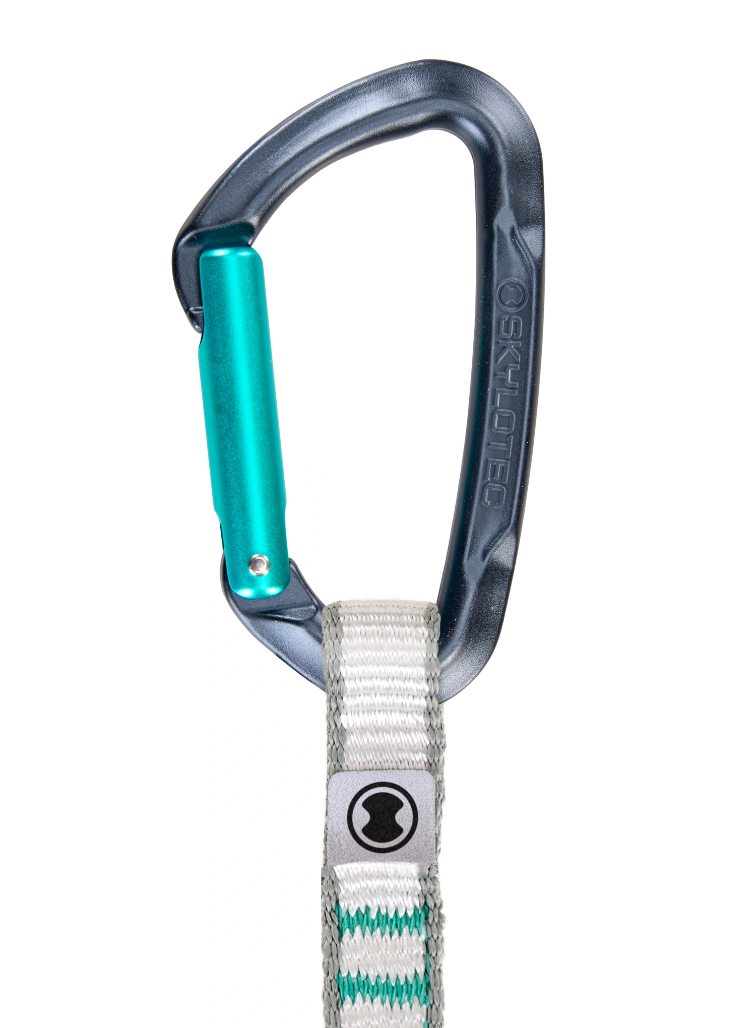 Expreska SKYLOTEC Lime Set NY 12 cm - anthracite/aquamarine