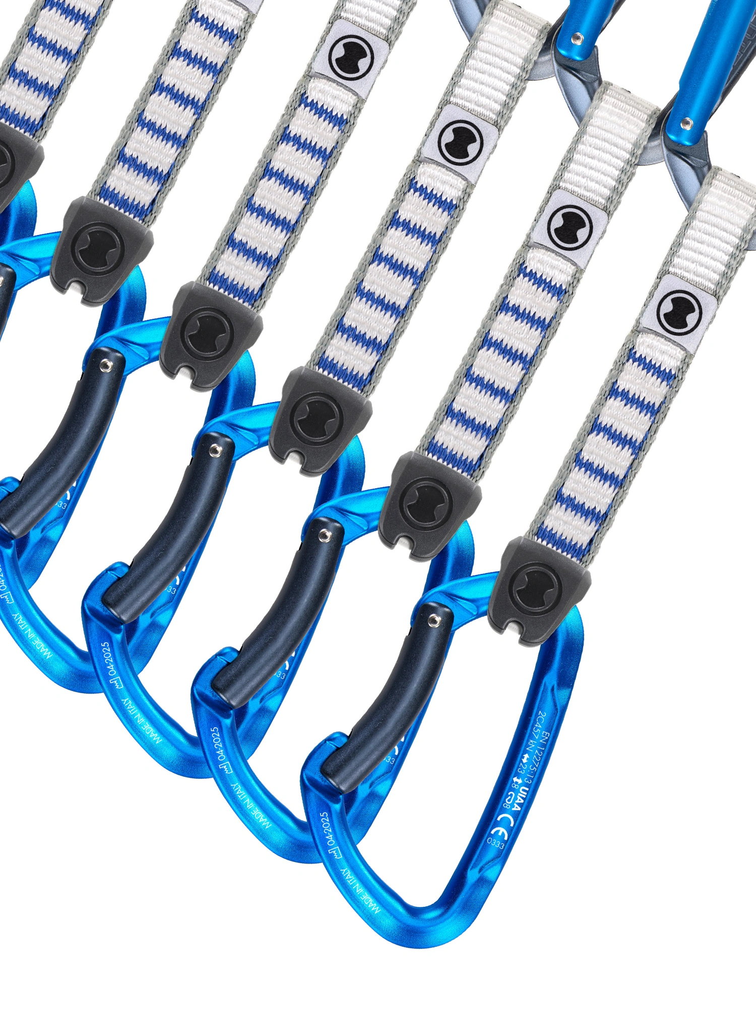 Lezecké expresky SKYLOTEC Lime Set NY - 6 Pack 12 cm - anthracite/electricblue