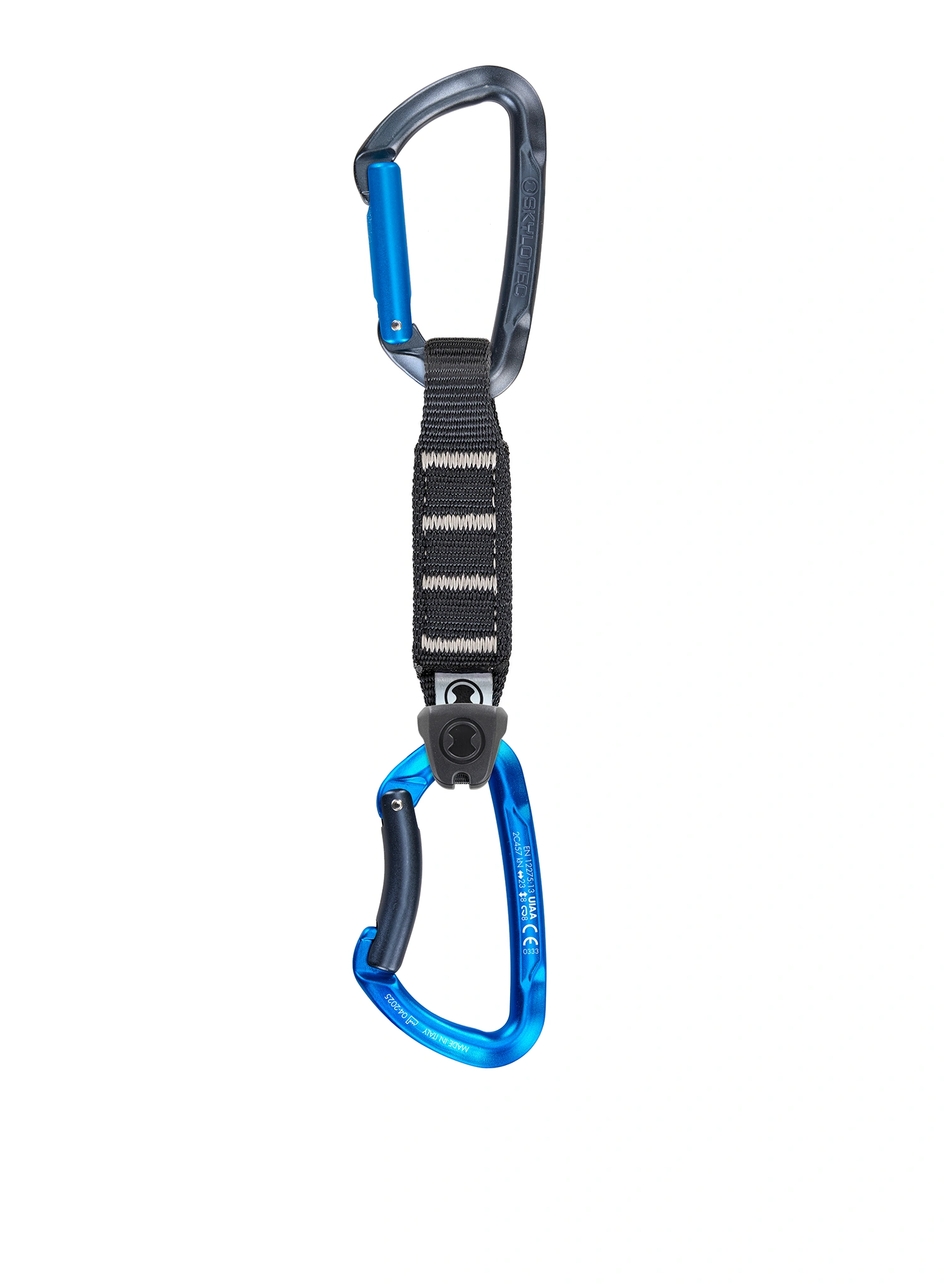 Lezecké expresky SKYLOTEC Lime Set NY Pro - 6 Pack 12 cm - anthracite/electricblue