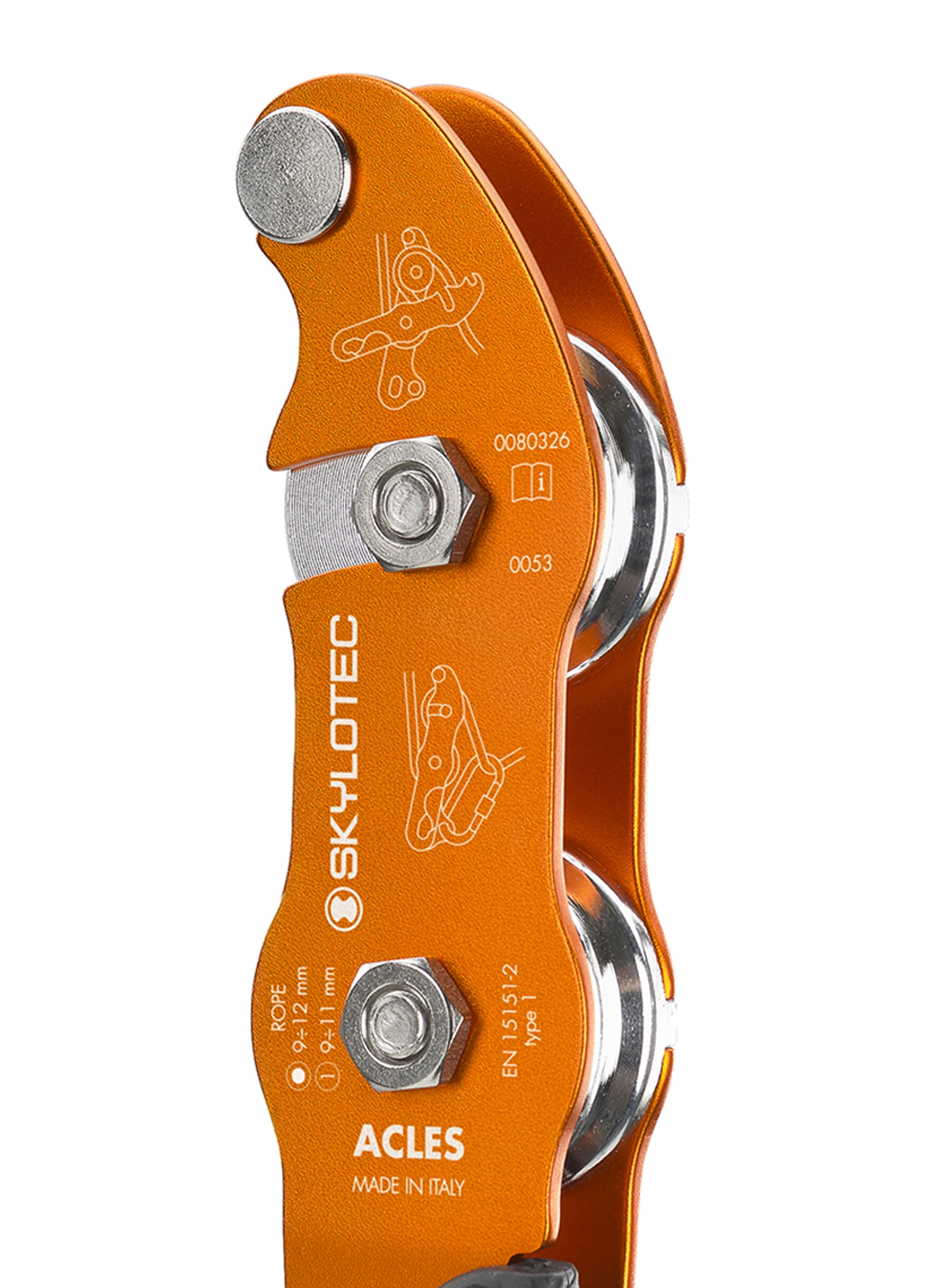 Zlaňovacia brzda SKYLOTEC Acles DX - orange