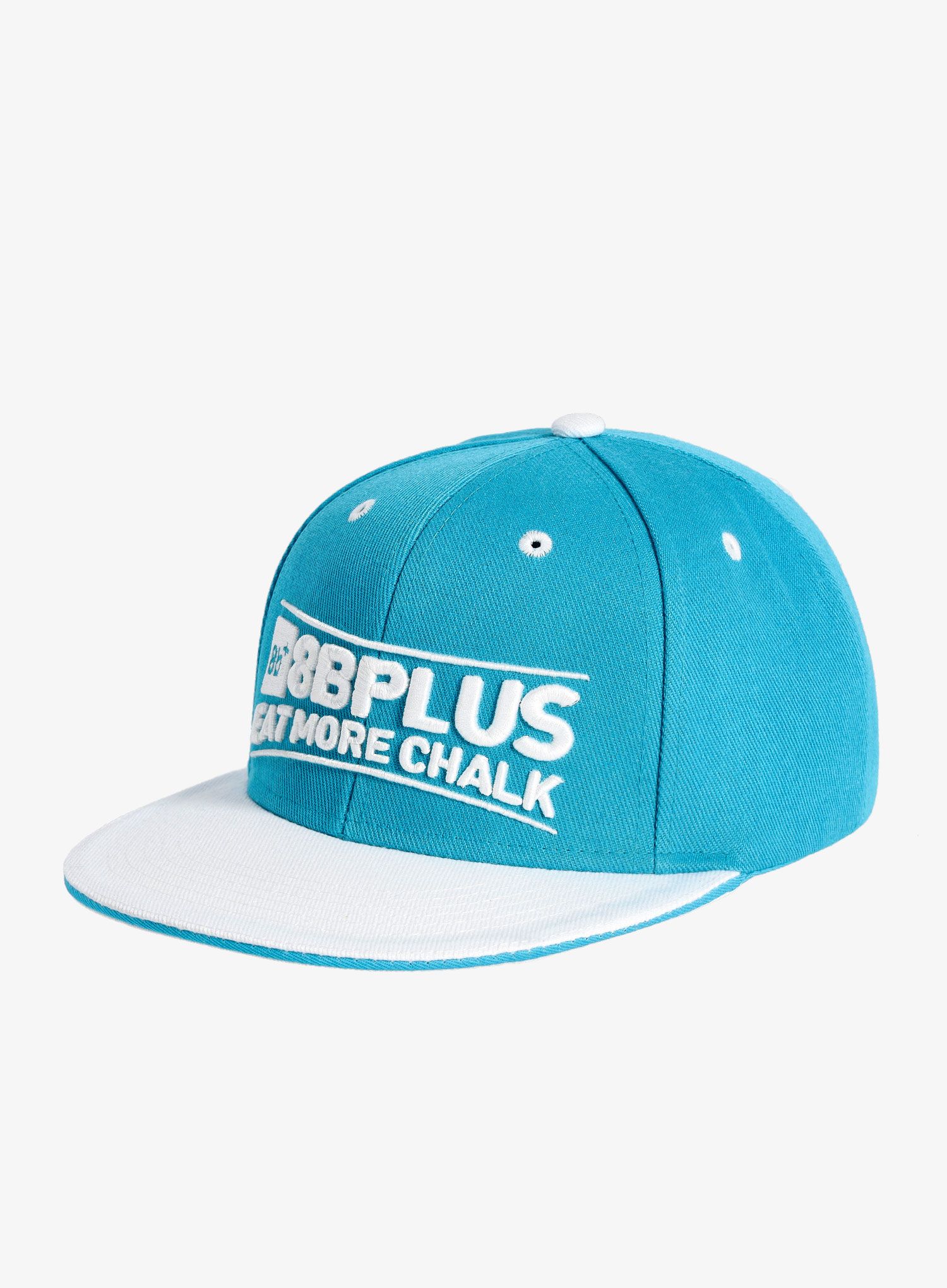 Šiltovka 8B+ Snapback Cap Eat More Chalk - blue/white